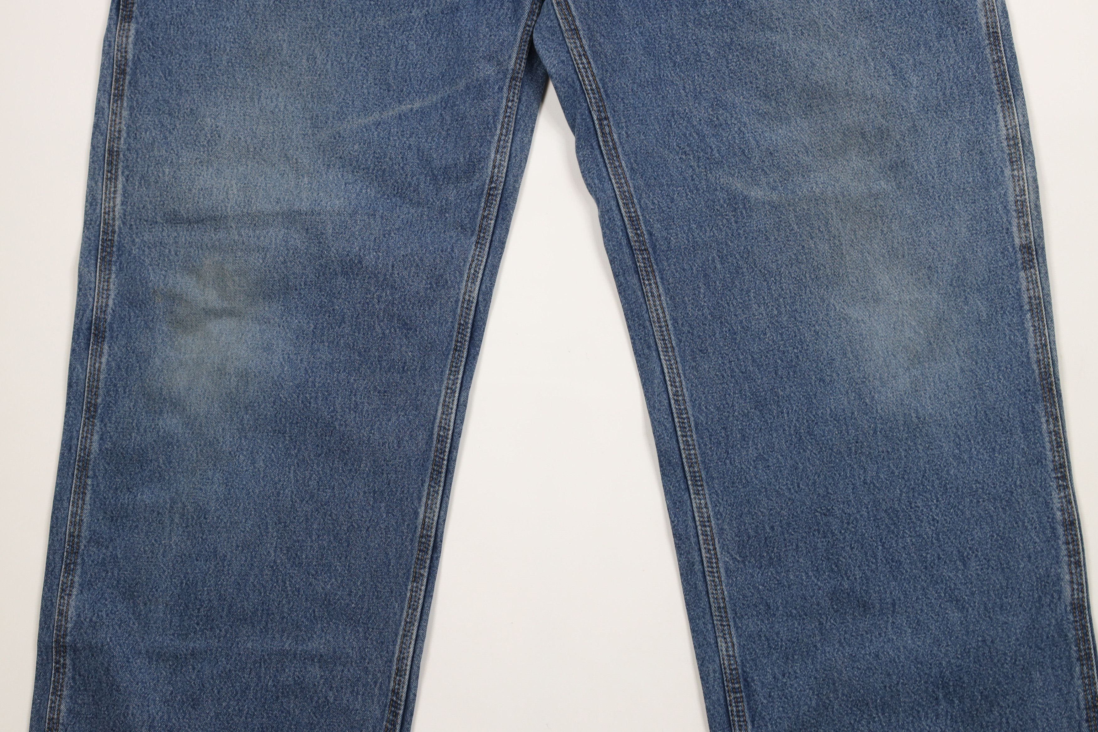 Carhartt × Vintage Vintage Carhartt Spell Wide Leg Dungaree Denim Jeans Blue Size US 38 / EU 54 - 3 Thumbnail