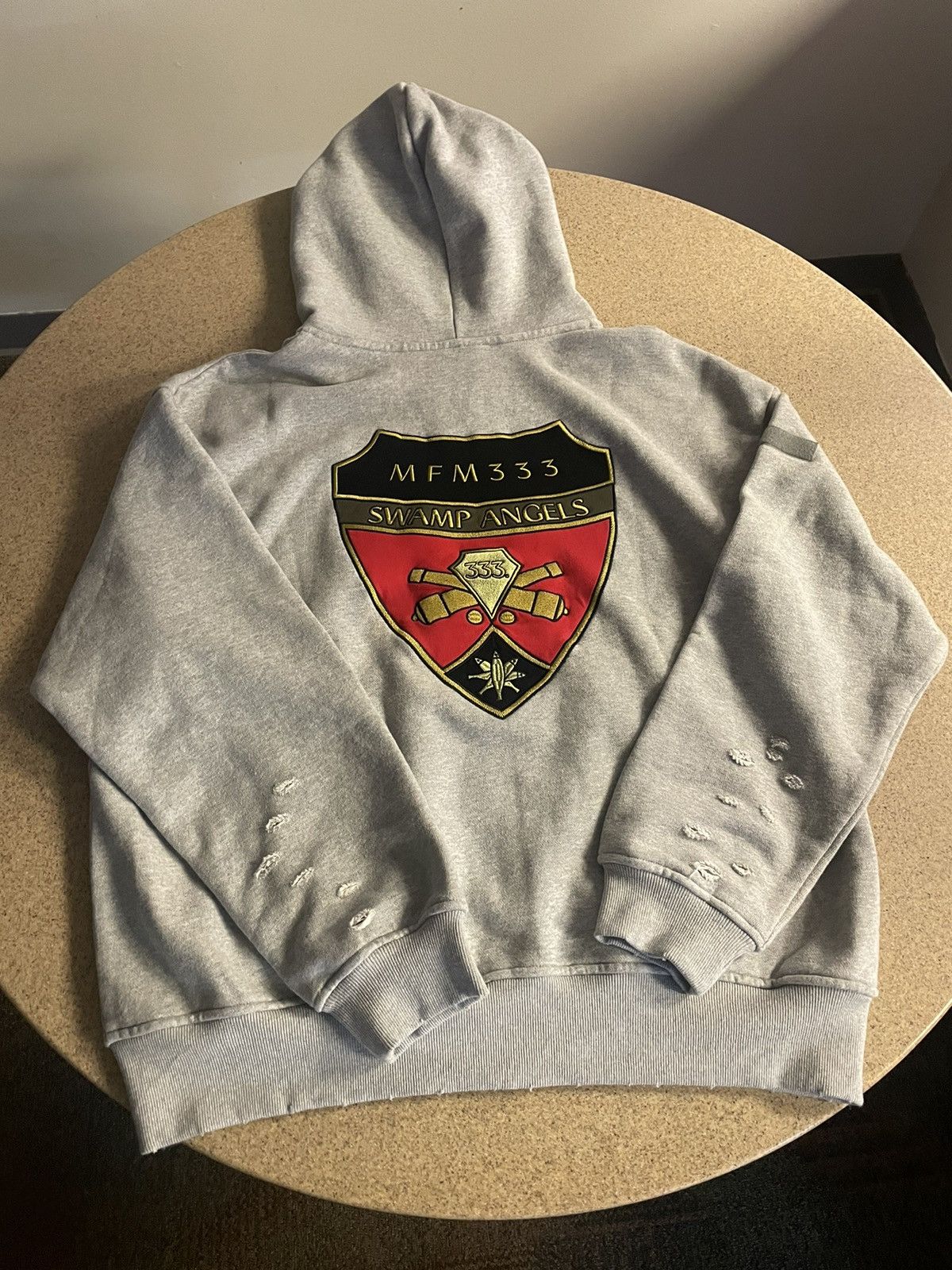 murd333r.fm Murd333r FM Special Ops Militia Shadow Zip Up Gray Hoodie Size US XL / EU 56 / 4 - 7 Thumbnail