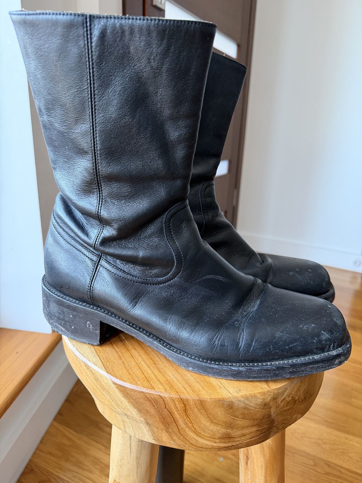 Sandro Sandro Black Square Boots Size US 11 / EU 44 - 2 Thumbnail