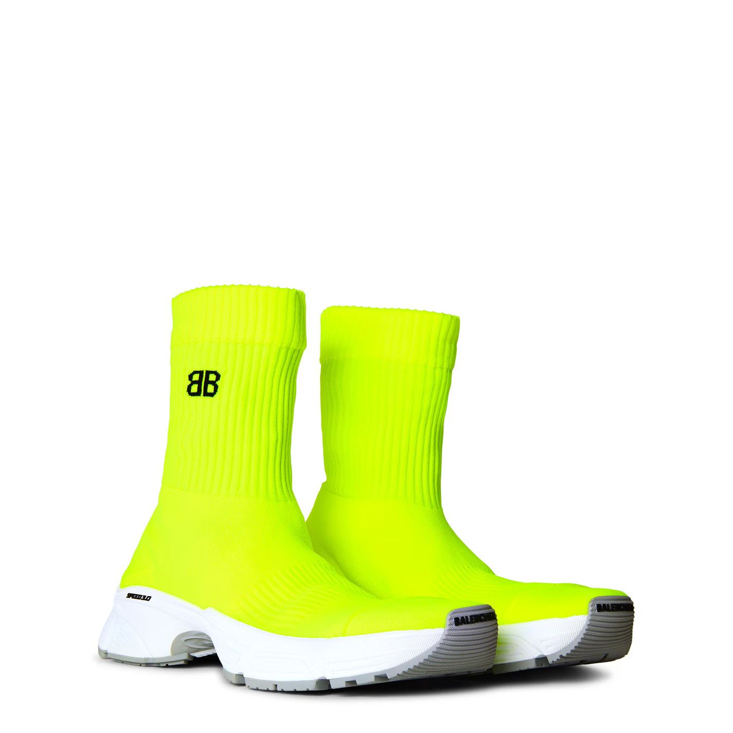 Balenciaga o1g2r1mq0226 Speed High-Top Trainers In Yellow Size US 7 / EU 40 - 3 Thumbnail
