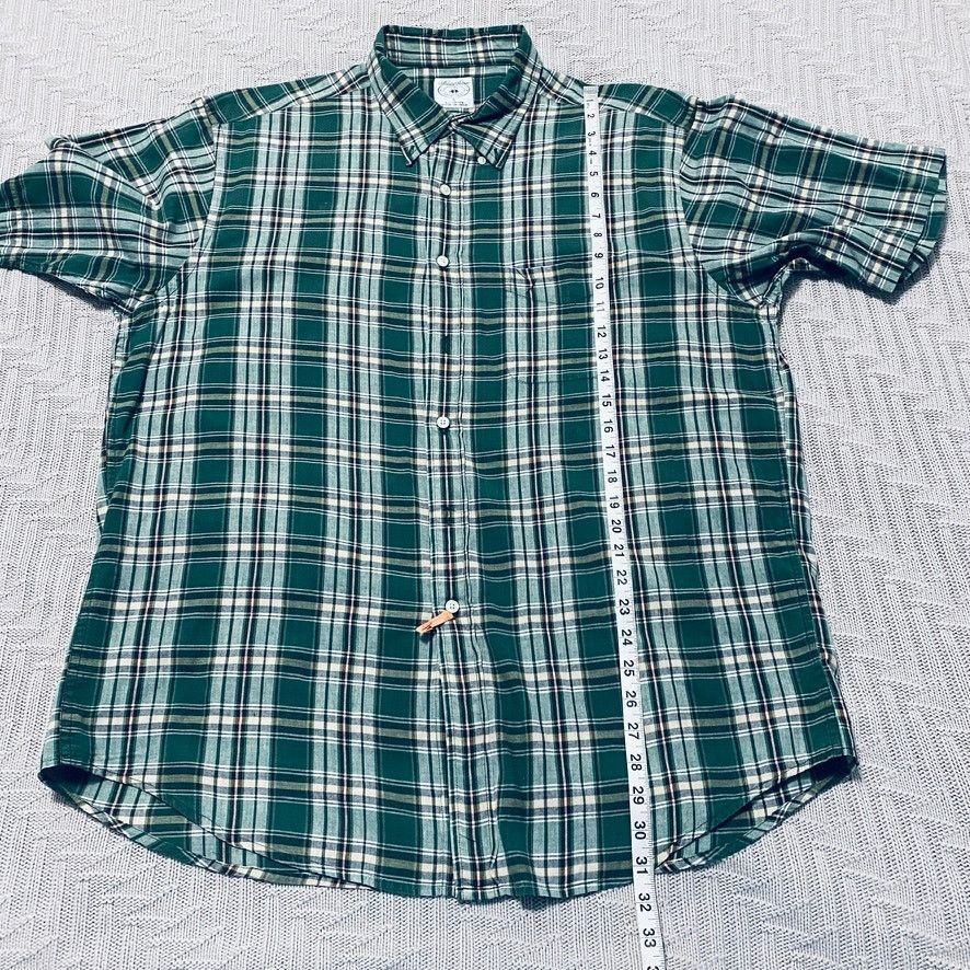 Brooks Brothers Brooks Brothers green plaid short sleeve button down Size US L / EU 52-54 / 3 - 7 Thumbnail