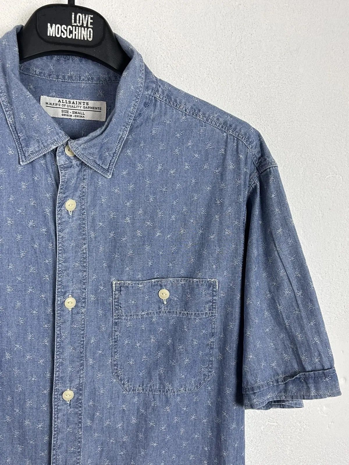 Allsaints Allsaints Nytorg Short Sleeve Allover Pattern Shirt Size US S / EU 44-46 / 1 - 2 Thumbnail