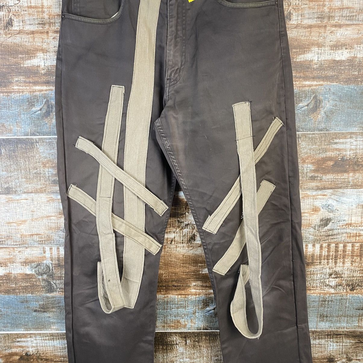 SHIPS DL Ships Brown custom reconstruct Cargo Pants #C922 Size US 32 / EU 48 - 5 Thumbnail