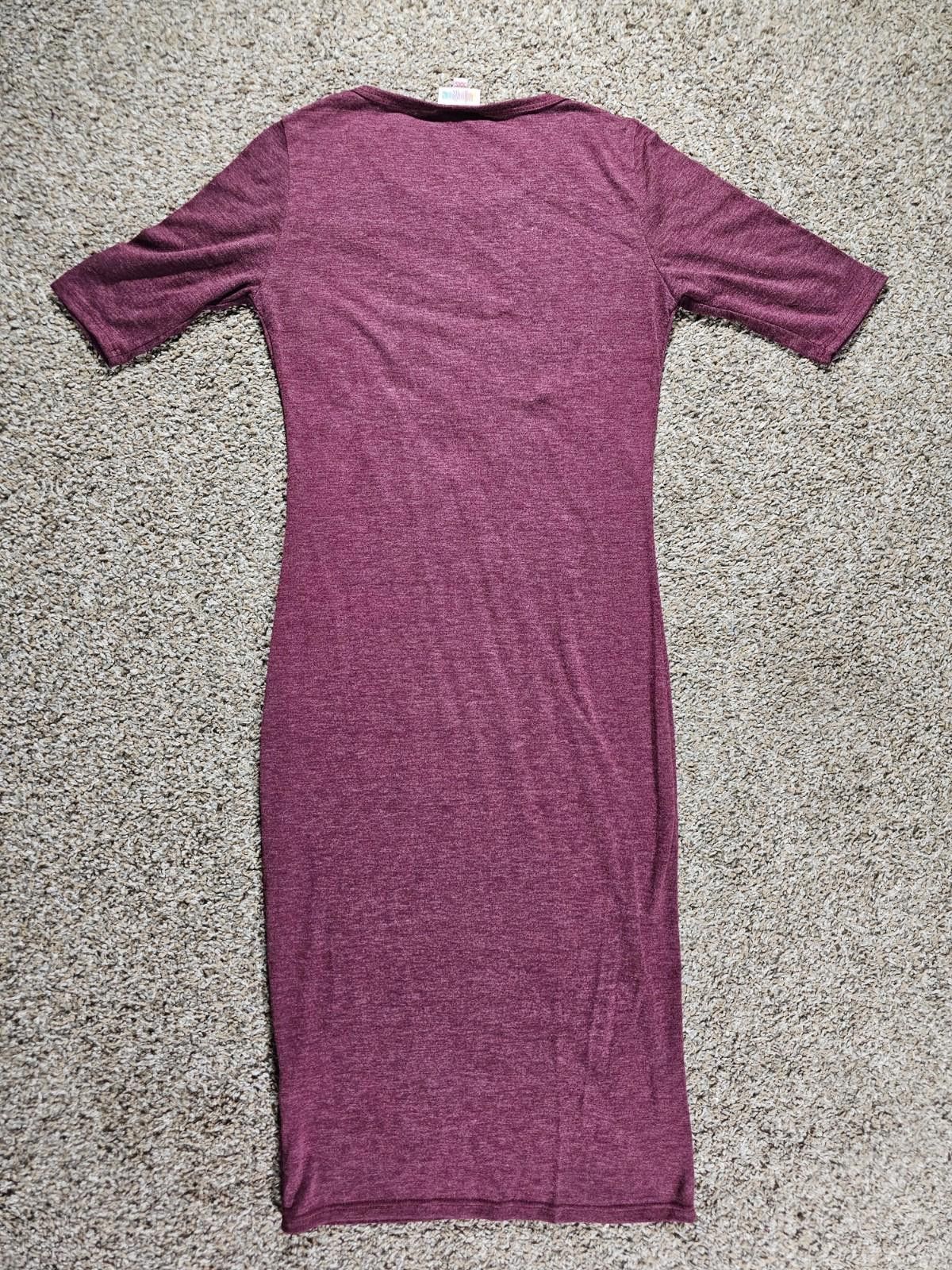 Other LuLaRoe Long XXS Wine Color Dress Size XXS / US 00 / IT 34 - 6 Thumbnail