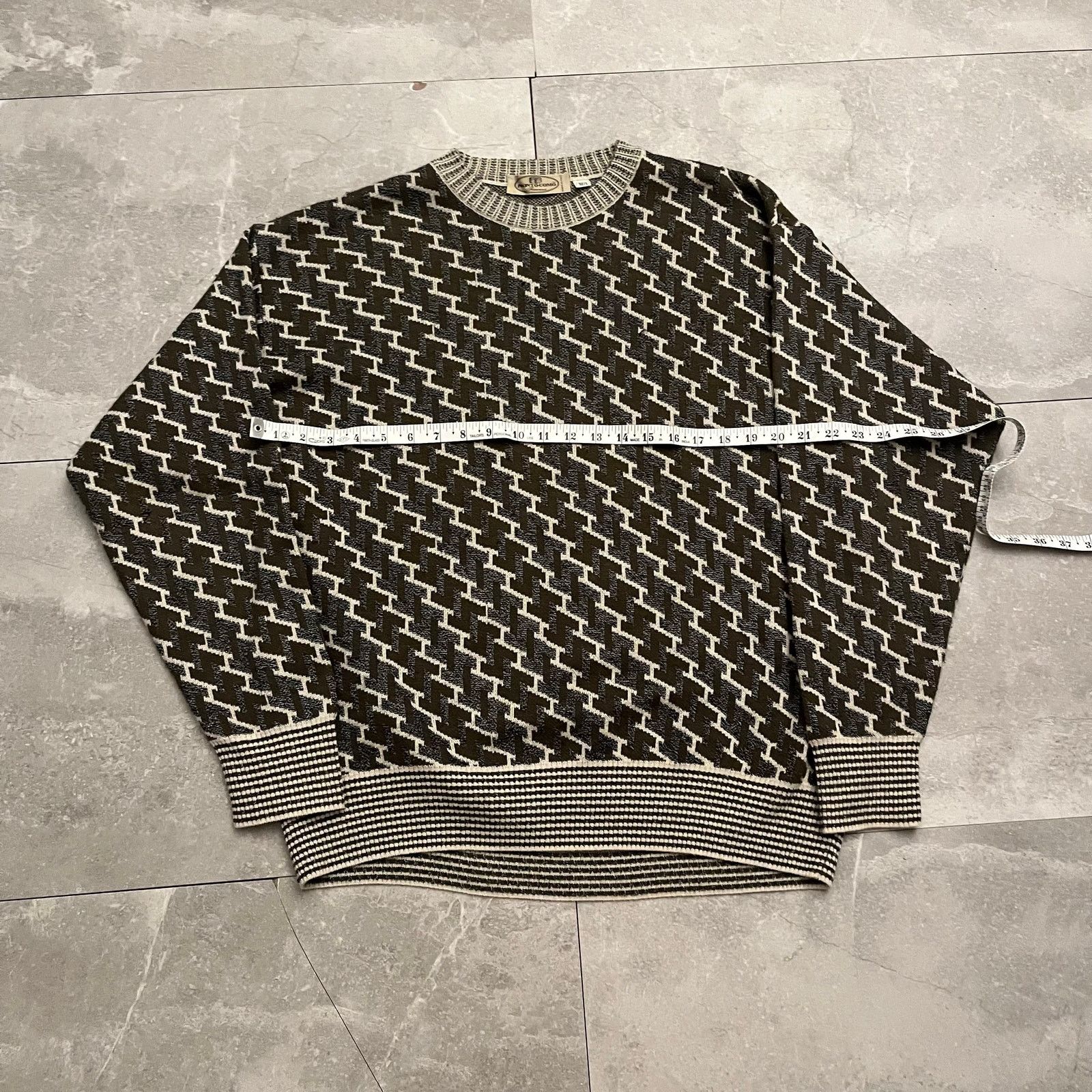 Pronto Uomo Vintage Pronto Uomo ] Knit Sweater – Made in Italy – 52 / L Size US L / EU 52-54 / 3 - 2 Thumbnail