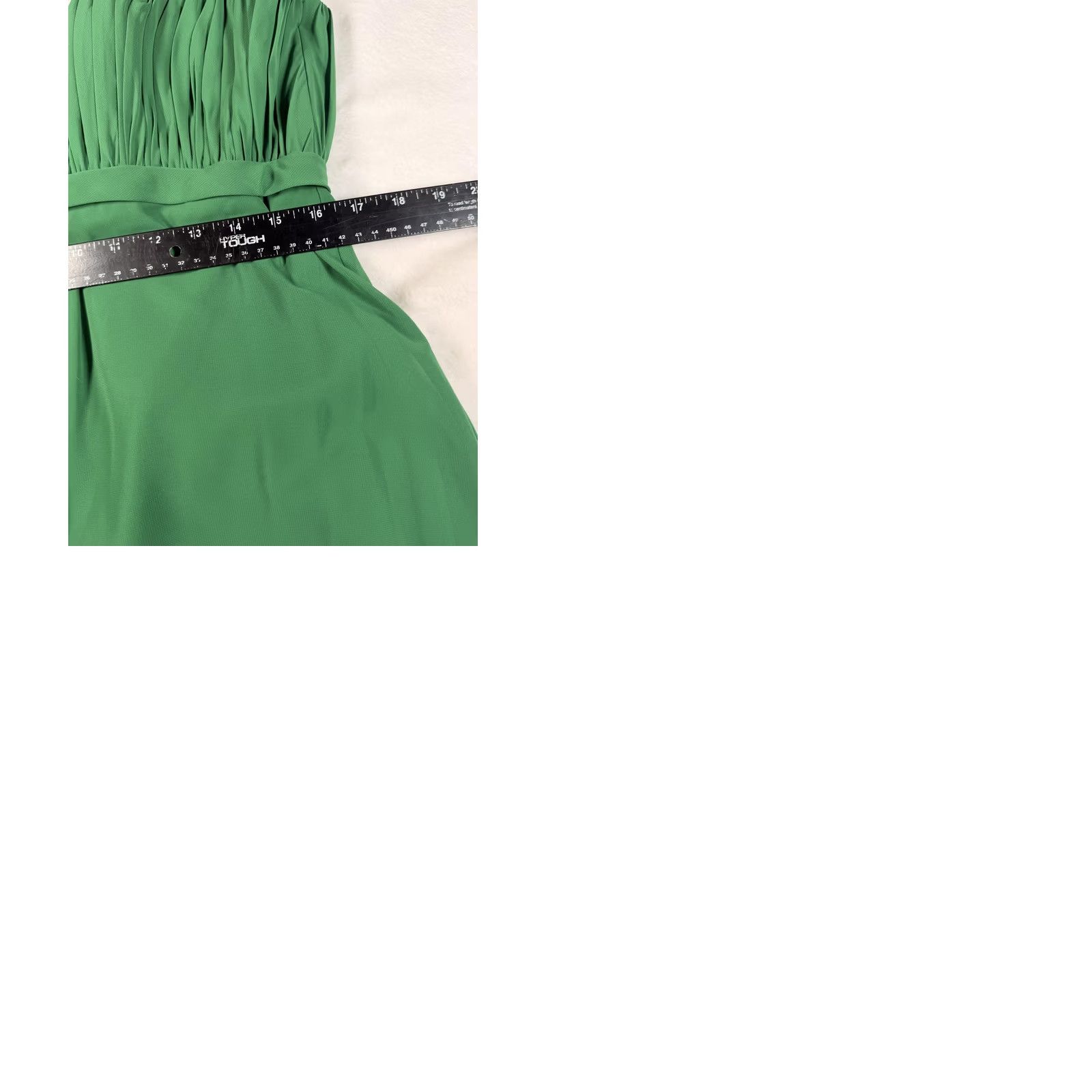 Vintage Liz Fields Dress Womens 14 Green Chiffon Sweetheart Strappy Maxi Formal Gown Size XL / US 12-14 / IT 48-50 - 10 Thumbnail