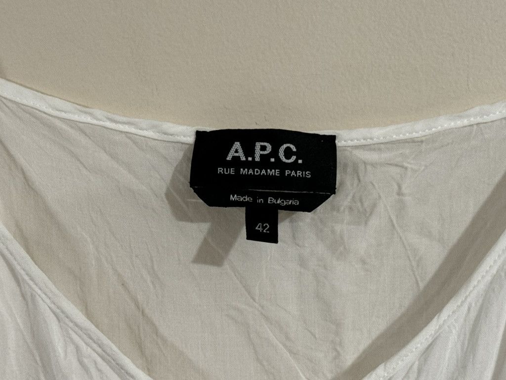 A.P.C. White Cotton Blend Tank Top Size M / US 6-8 / IT 42-44 - 4 Thumbnail
