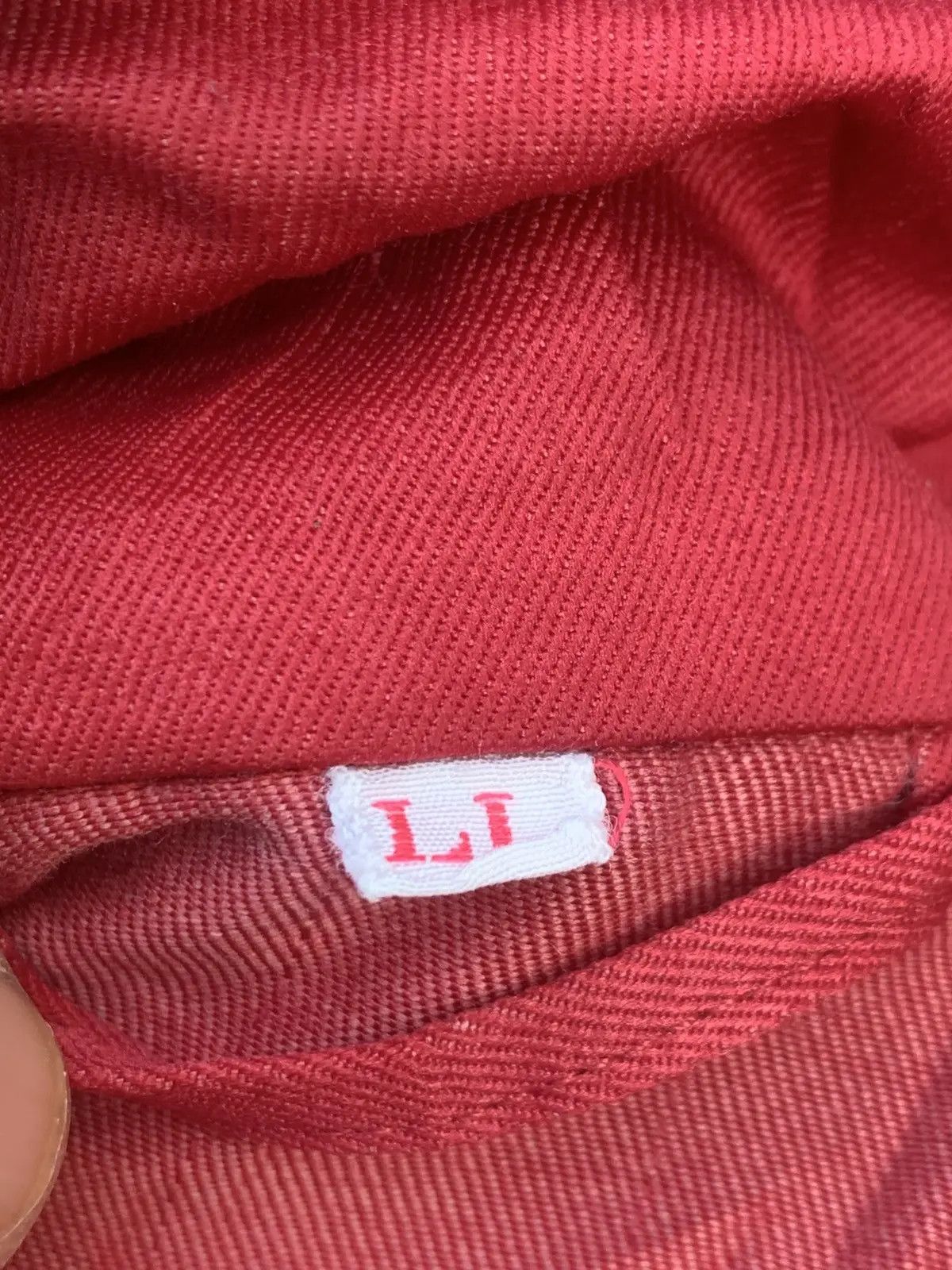Japanese Brand DISTRESSED ENEOS RED JACKET. Size US L / EU 52-54 / 3 - 7 Thumbnail