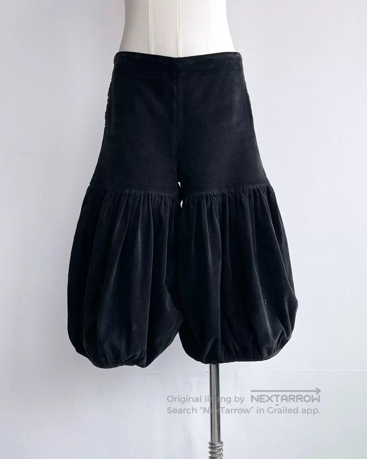 Kapital Vintage Black Corduroy Lantern Pants. Size 23" - 1 Thumbnail