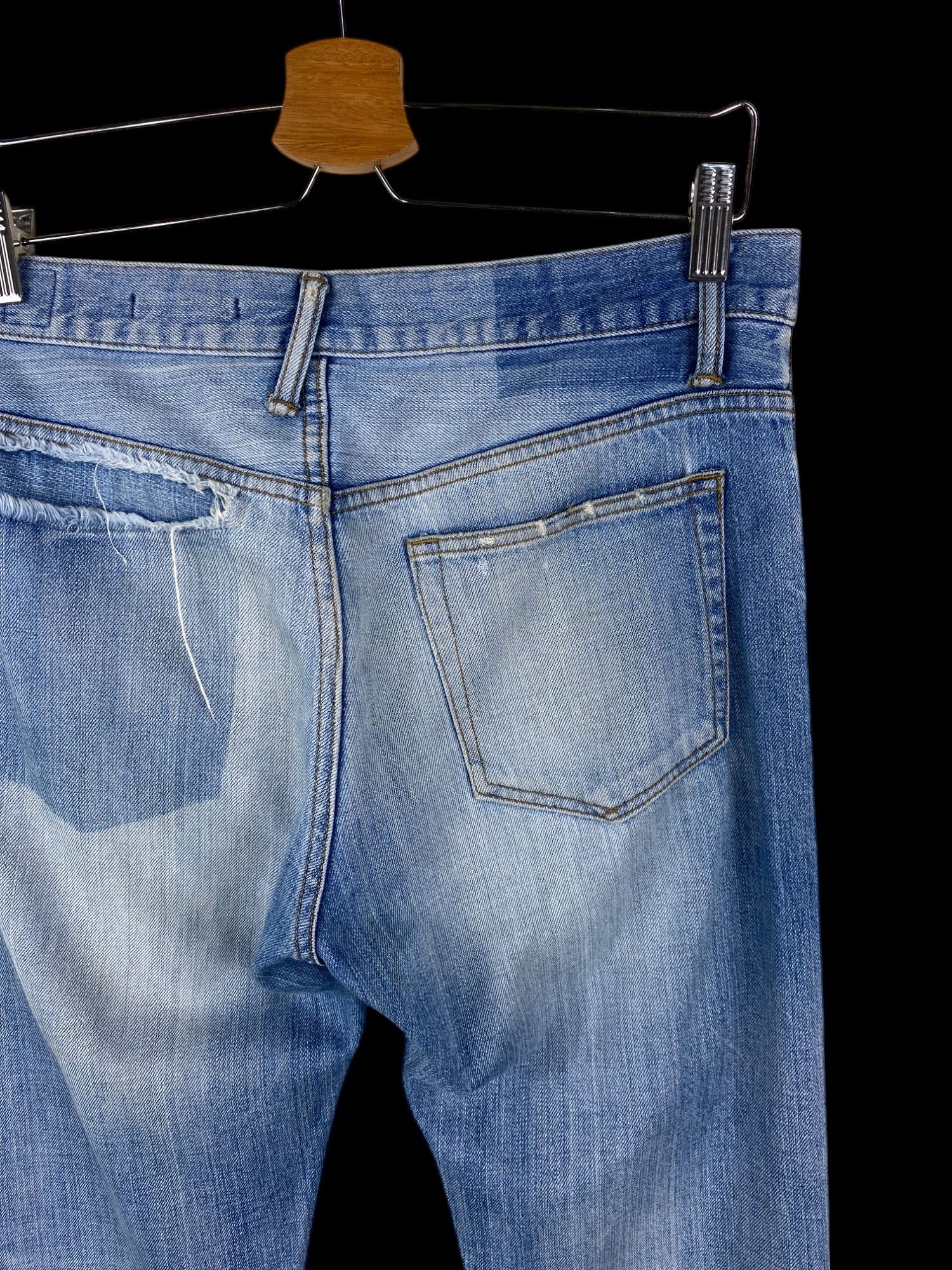 Japanese Brand (30x29.5)INSANE Perfect Distressed Japan Semantic jean Size US 30 / EU 46 - 9 Thumbnail