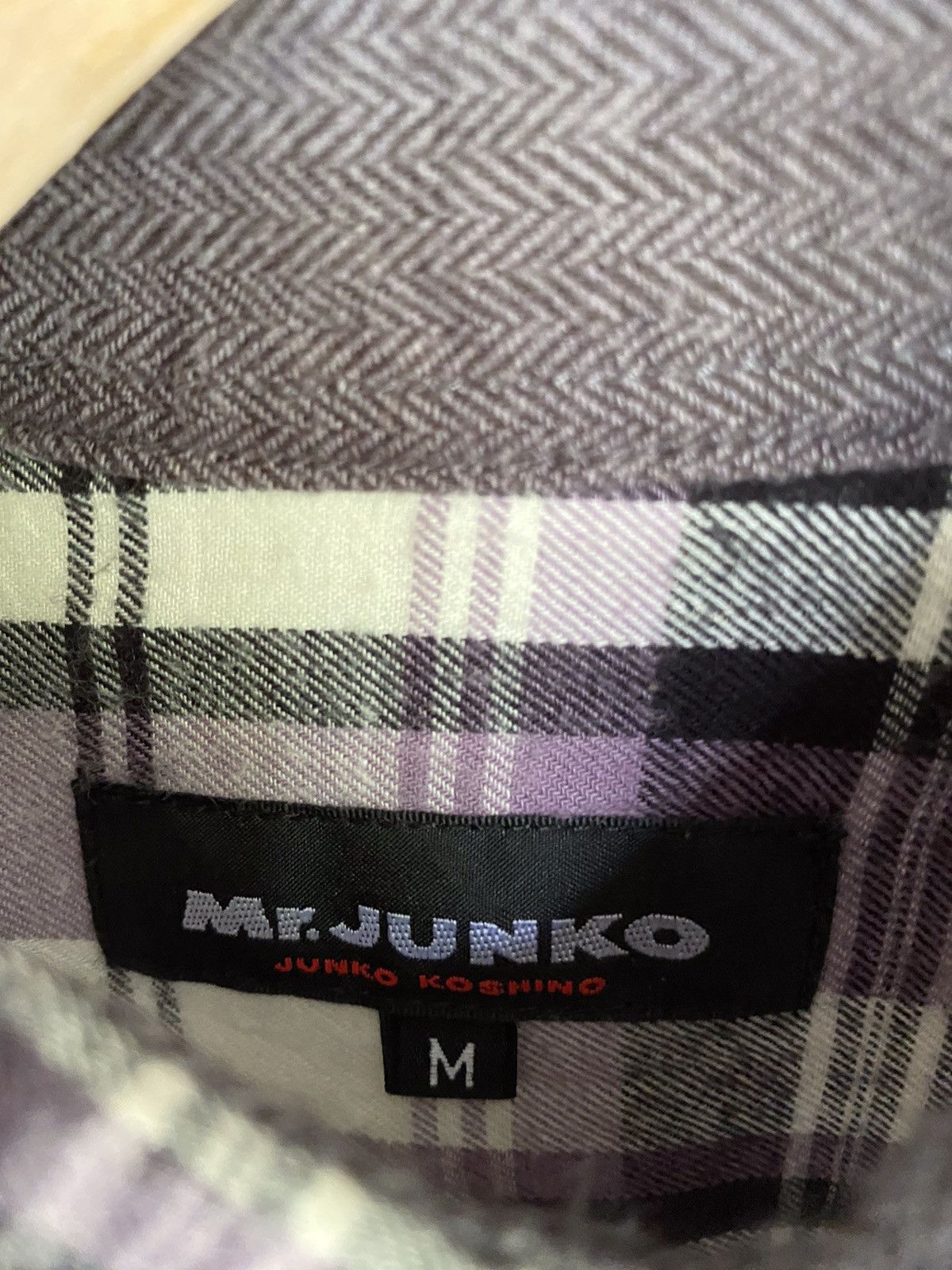 Japanese Brand Mr. Junko Rare Design Plaid Tartan Flannel Shirt Button Up Size US M / EU 48-50 / 2 - 4 Thumbnail