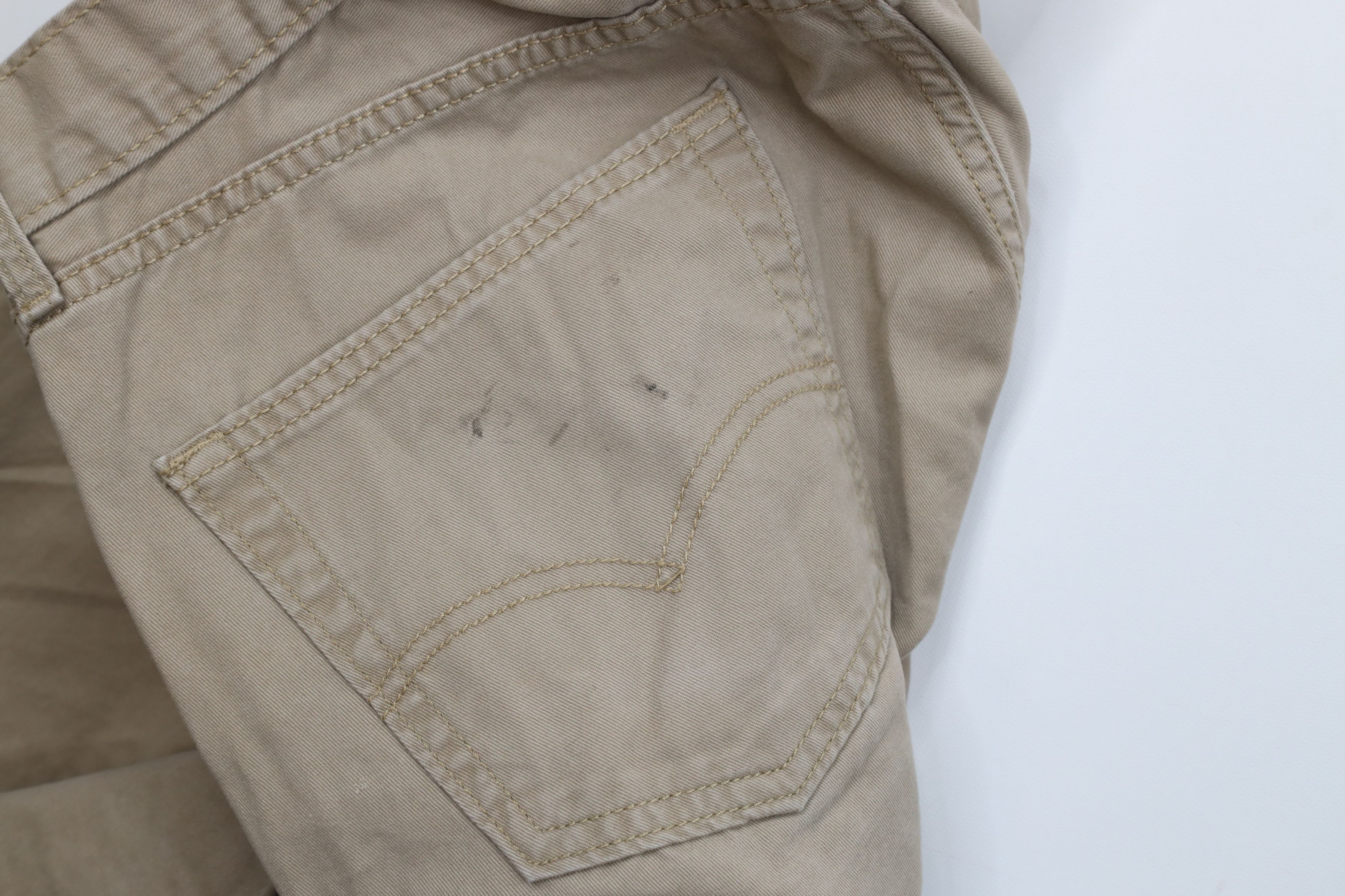 Levi's Vintage Y2K Levis 505 Fit Straight Leg Chino Pants Beige Size US 36 / EU 52 - 8 Thumbnail
