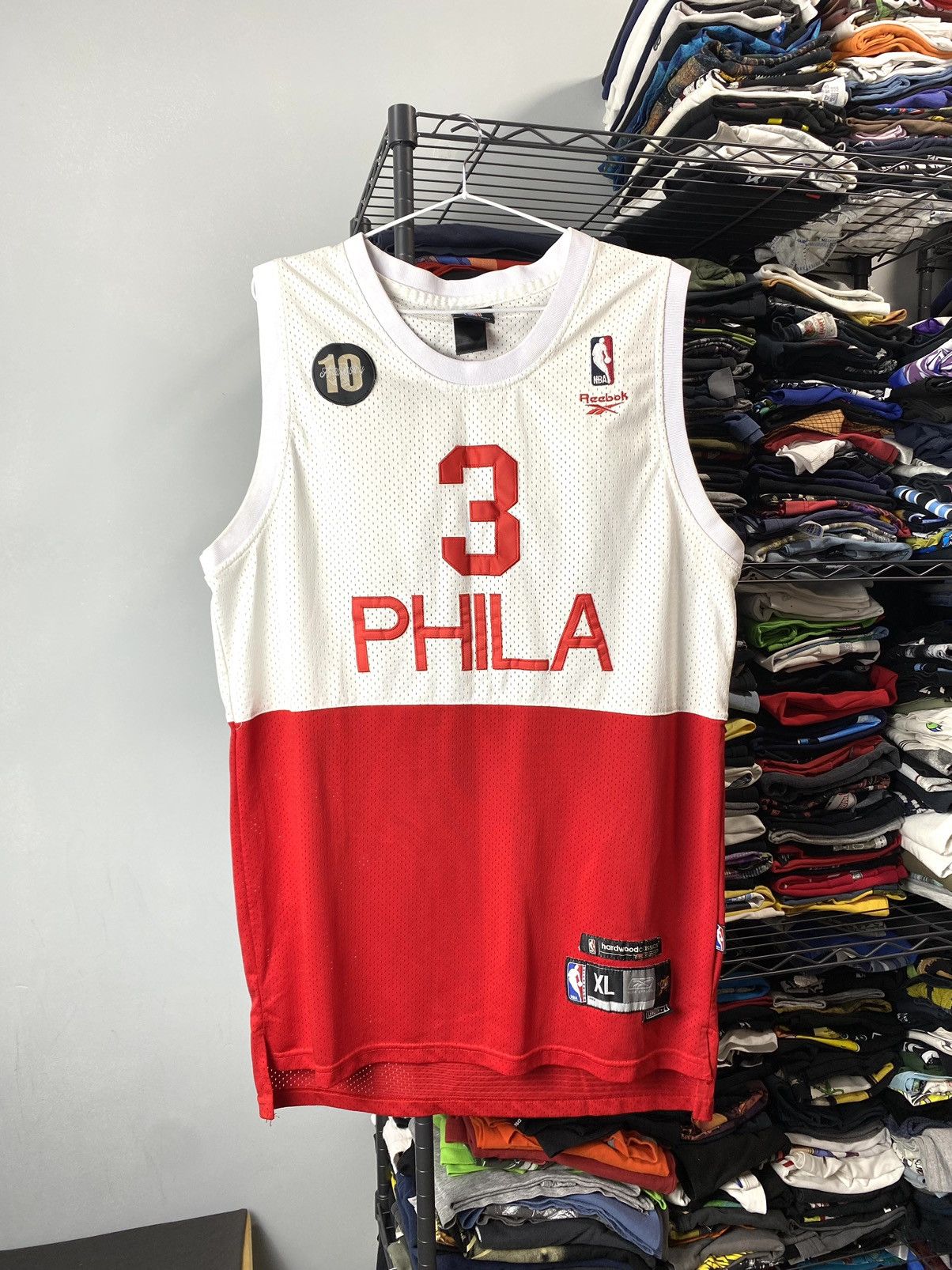 Reebok Reebok Phila Iverson NBA Basketball Jersey Hype Size US XL / EU 56 / 4 - 1 Thumbnail