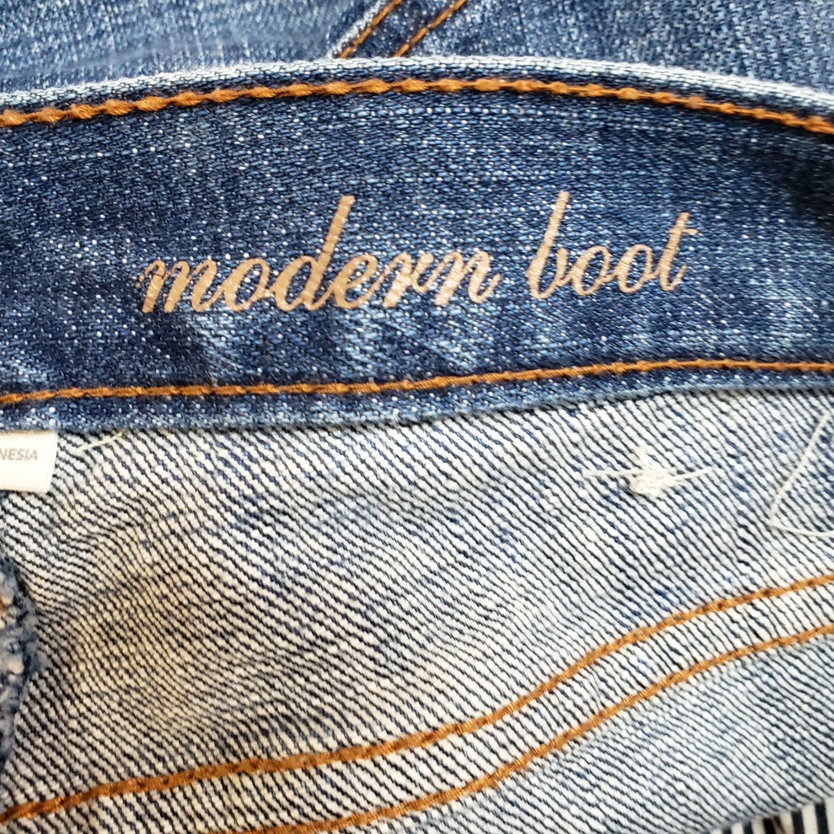 Loft VINTAGE Ann Taylor LOFT Womens Modern Boot Jeans Sz 2 Blue Medium Wash Low Rise Bootcut Denim 33.5 Inseam Womens Size 26" / US 2 / IT 38 - 7 Thumbnail