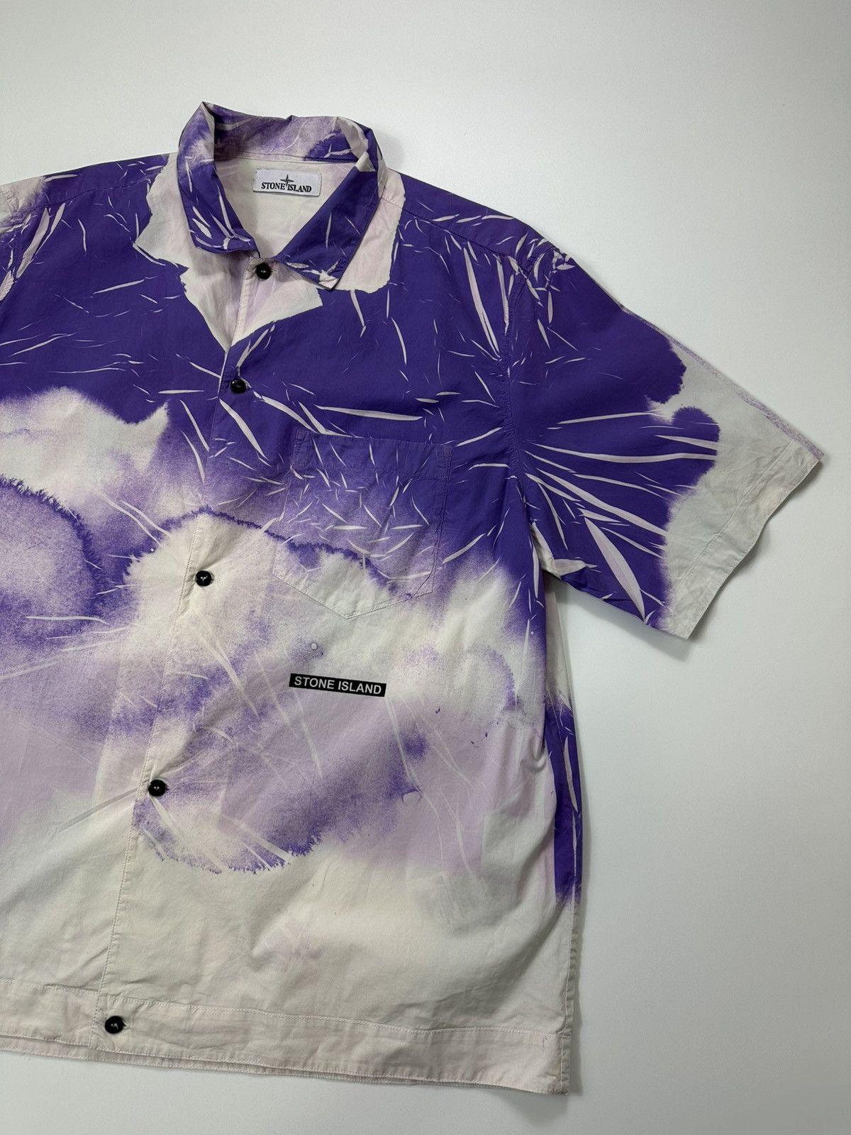 Stone Island Stone Island Abstract Print Shirt XL Size Men's Purple Size US XL / EU 56 / 4 - 4 Thumbnail