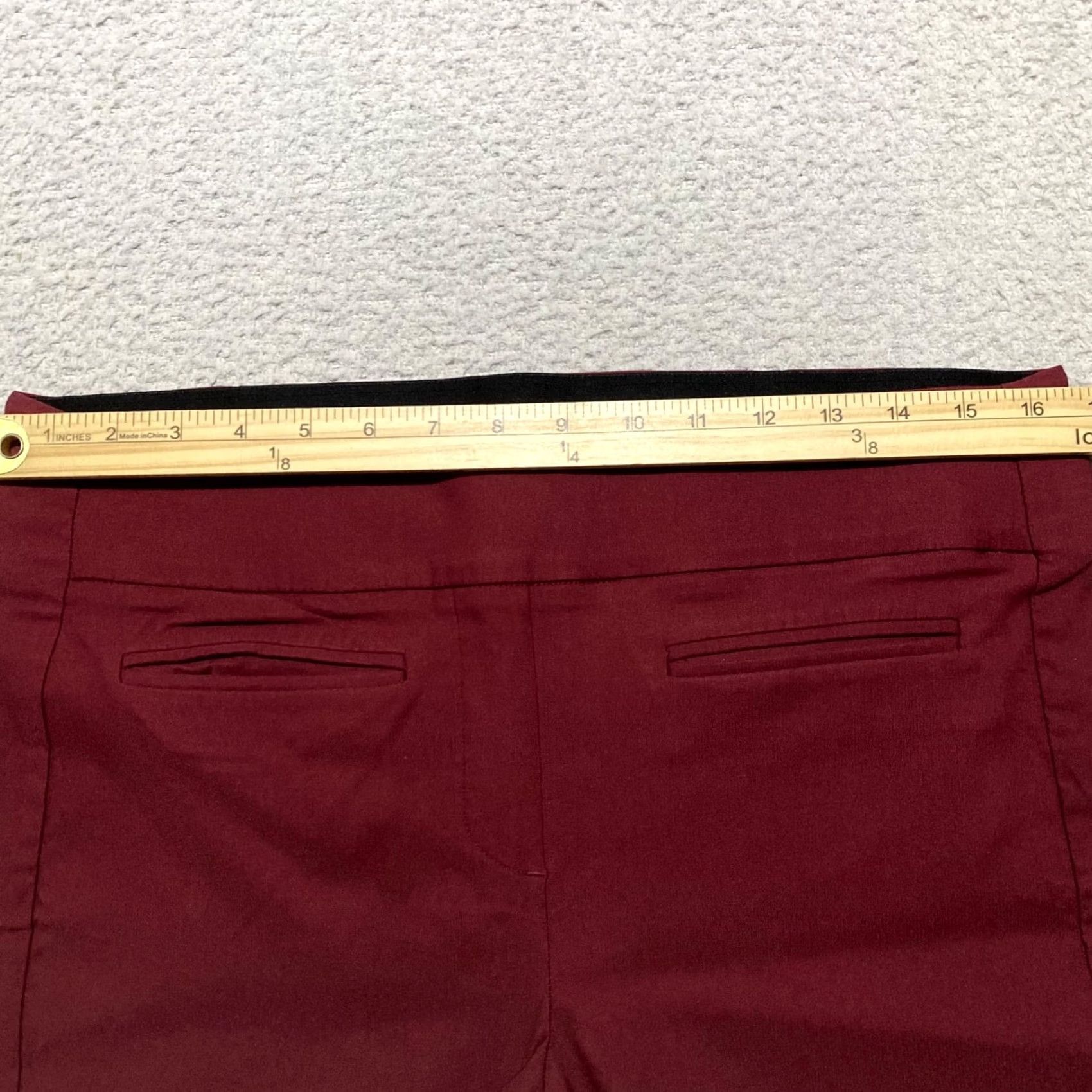 Apt. 9 Apt. 9 Womens Bermuda Shorts L Red Inseam 13" Dark Wash Casual Walking Vintage: No Size 36" / US 14 / IT 50 - 7 Thumbnail