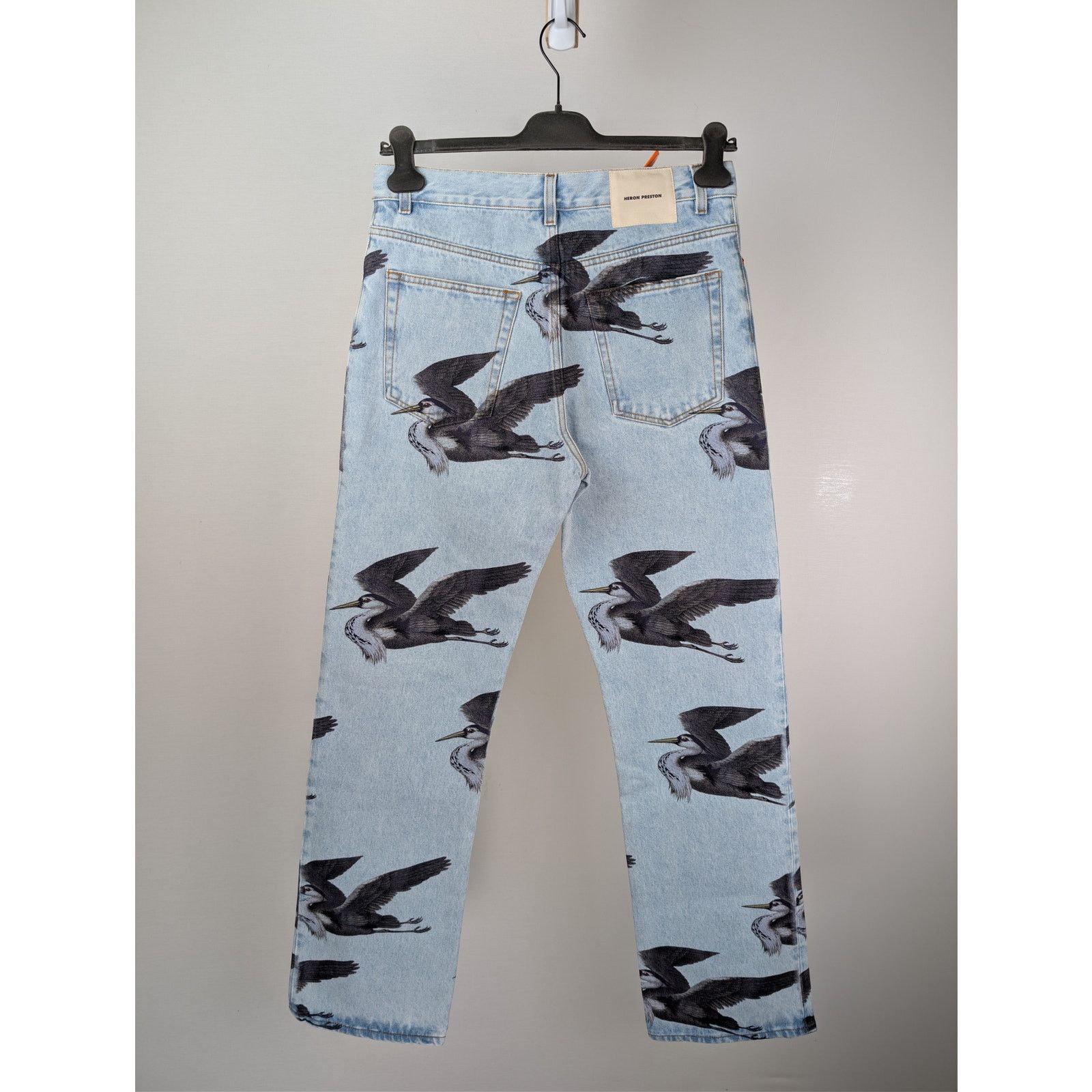 Heron Preston o1rshd1 Printed 5 Pockets Vintage Denim Jeans in Blue Size US 30 / EU 46 - 11 Thumbnail