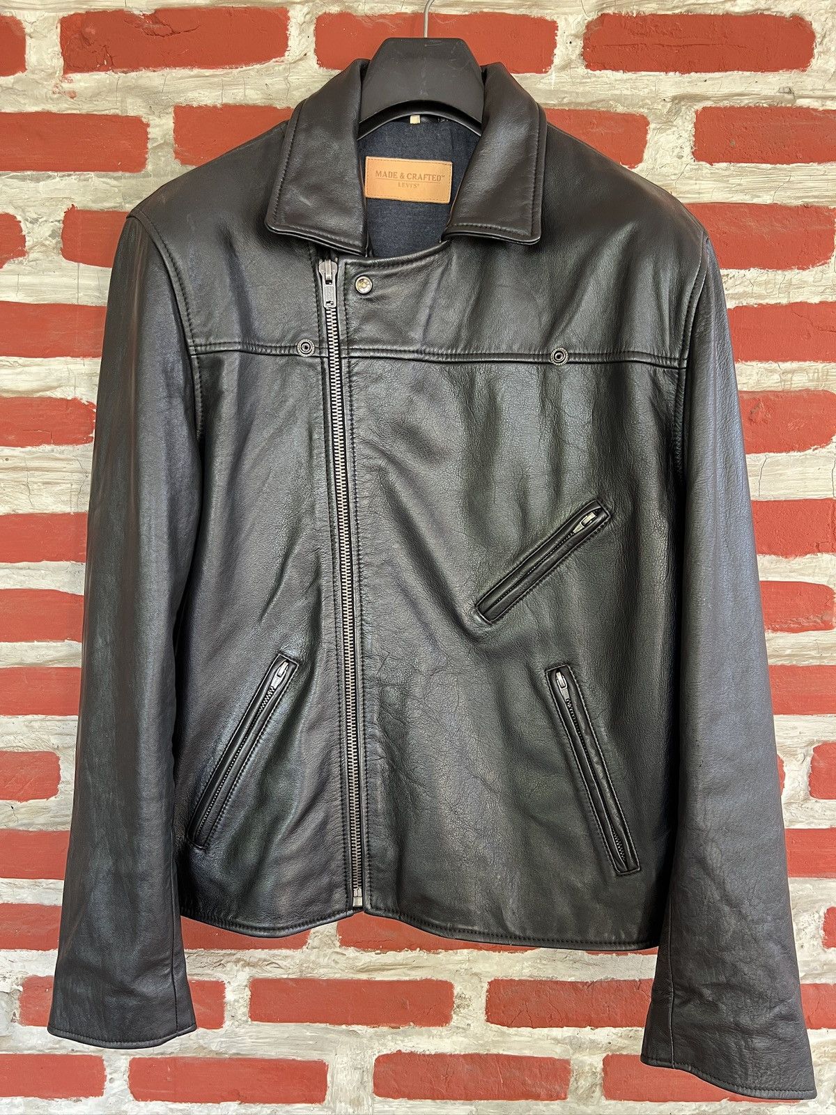 Levi's × Levi's Made & Crafted × Levi's Vintage Clothing Levi's Made & Crafted Perfecto Leather Jacket Size US M / EU 48-50 / 2 - 2 Thumbnail