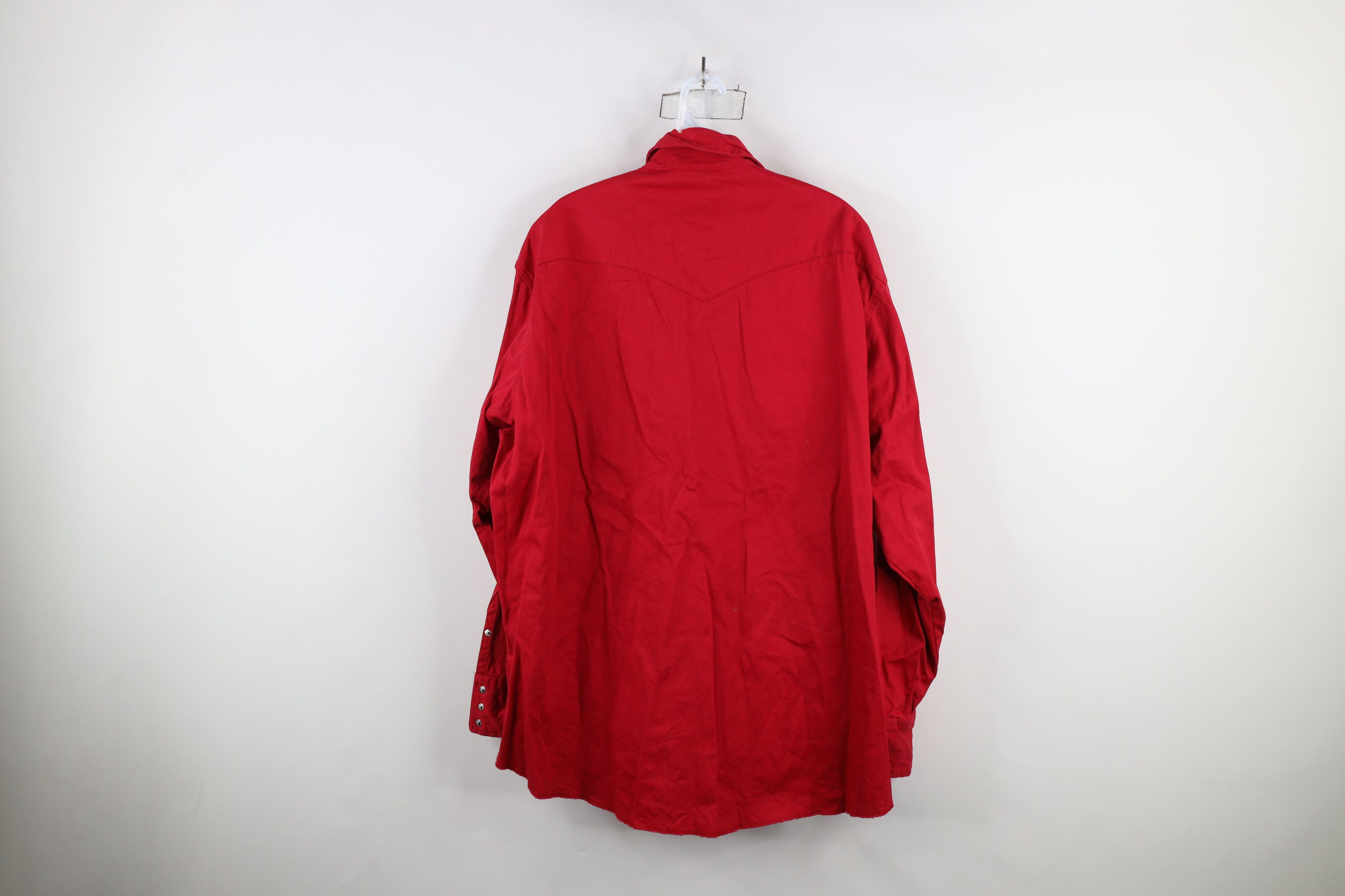 Vintage × Wrangler Vintage 90s Wrangler Heavyweight Western Cowboy Button Shirt Size US XXL / EU 58 / 5 - 12 Thumbnail
