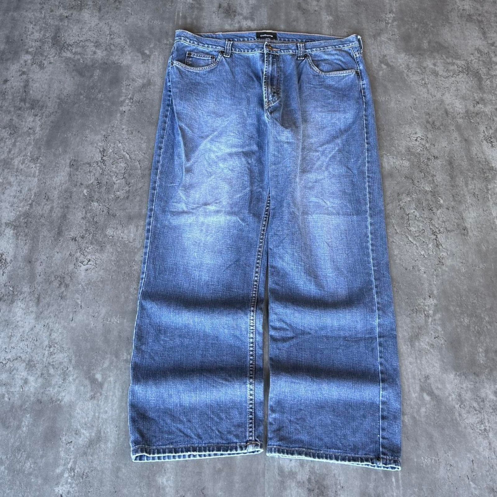 JNCO × Vintage Vintage Y2K Claiborne Baggy Wide Leg Embroidered Denim Jeans Size US 40 / EU 56 - 1 Thumbnail