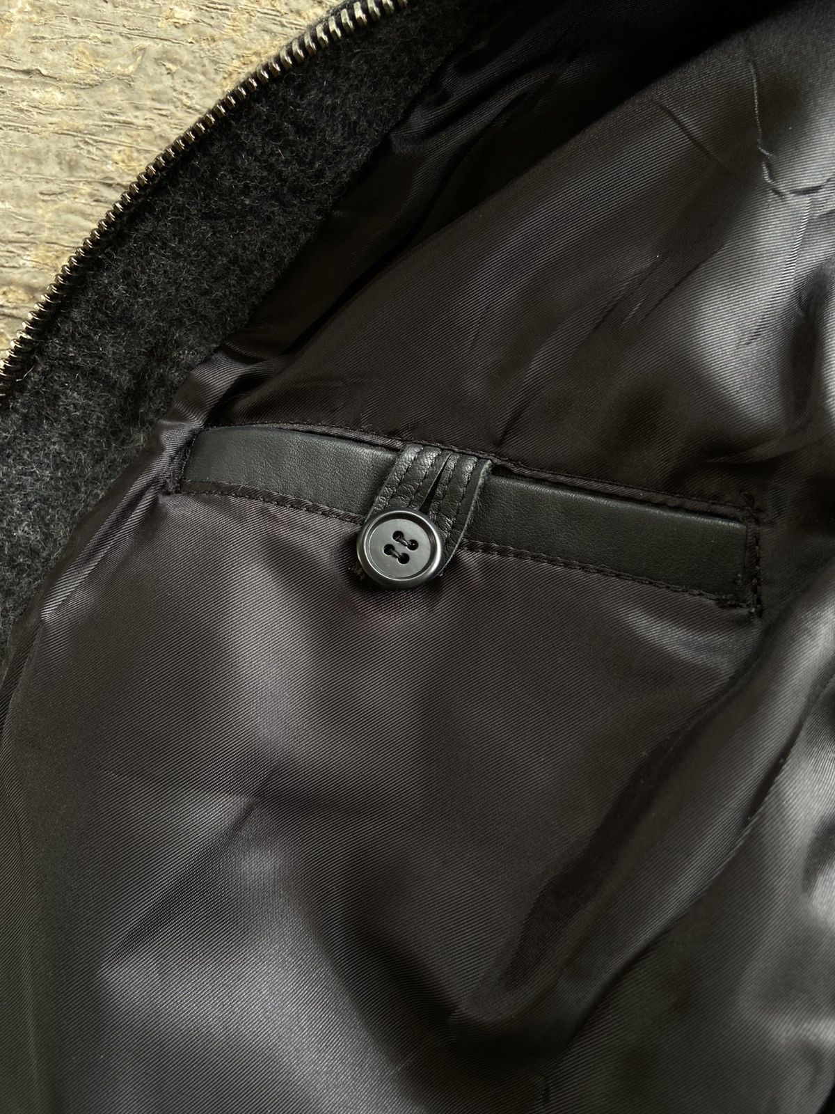 Ekam 2000s Ishinn - CCP Style Leather Sleeve Riri Zip Jacket Size US S / EU 44-46 / 1 - 9 Thumbnail