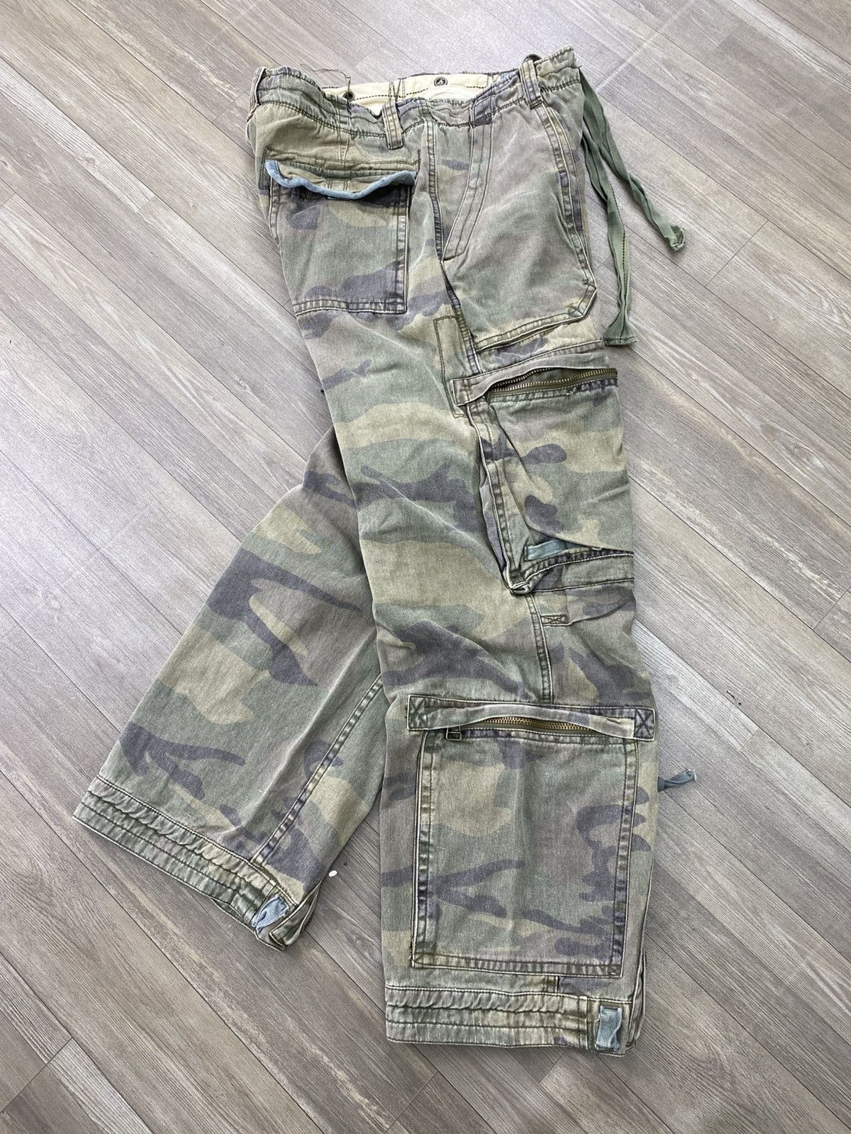 Abercrombie & Fitch Vintage Abercrombie & Fitch Bondage Camo Military Cargo Y2K Size US 34 / EU 50 - 3 Thumbnail