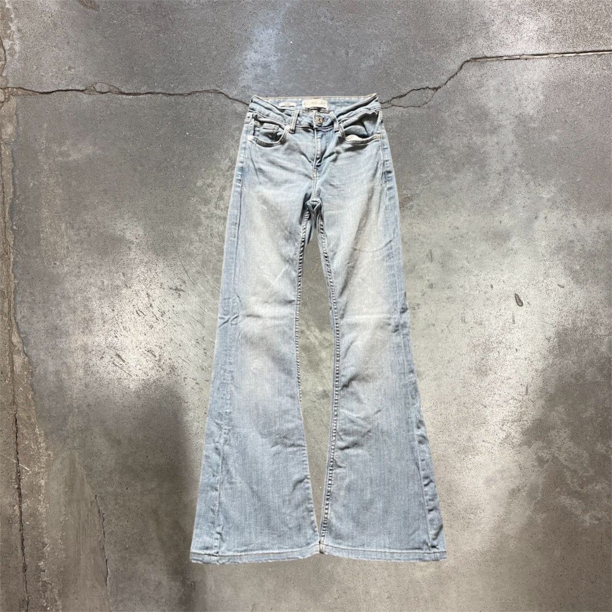 Vintage Vintage Y2K 90s Baggy Wide Leg Flared Jeans Grunge Washed 34 Size 34" / US 12 / IT 48 - 1 Thumbnail