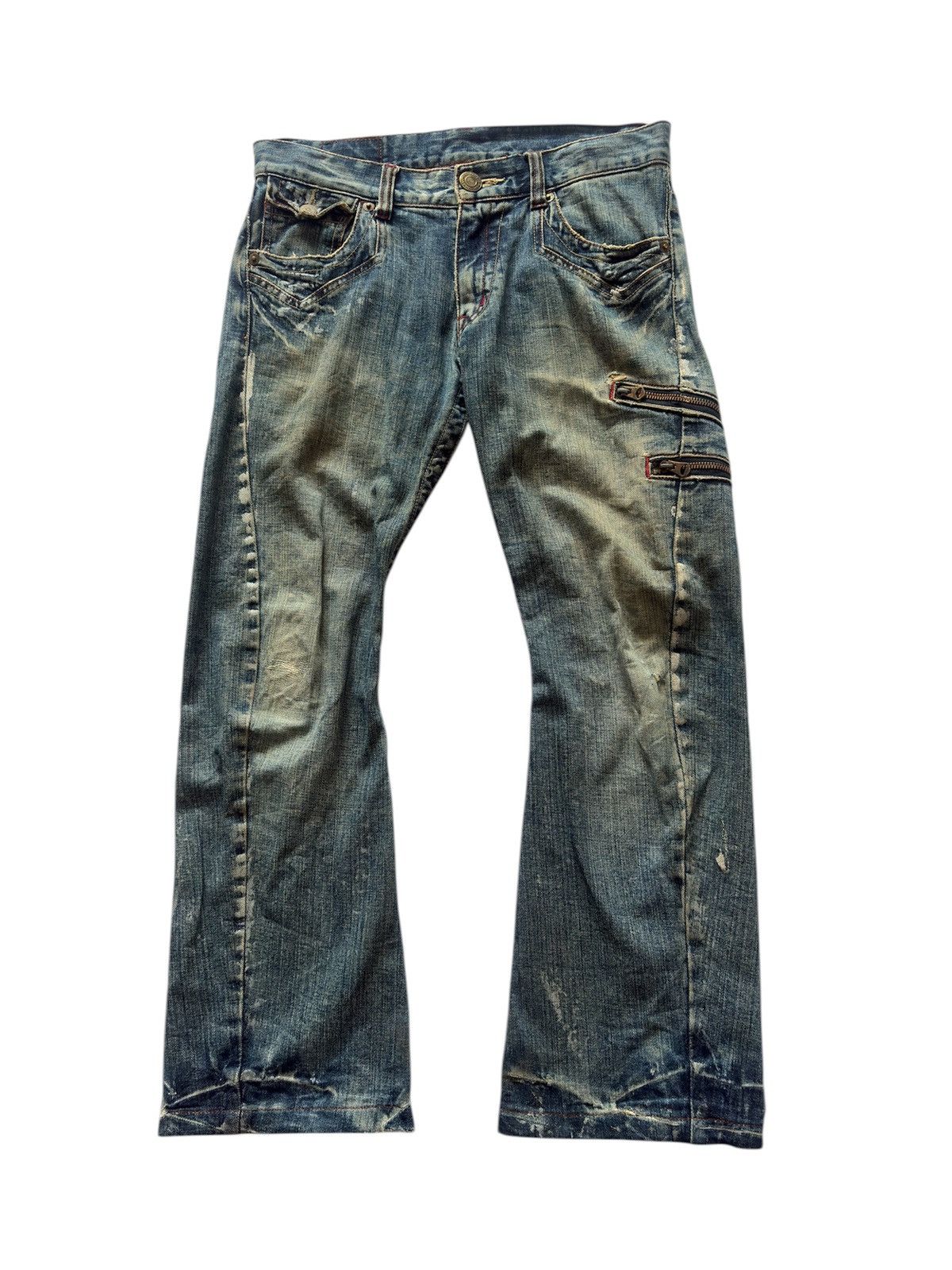 If Six Was Nine RATTLE TRAP DISTRESSED FADED JEANS Size US 31 - 1 Thumbnail