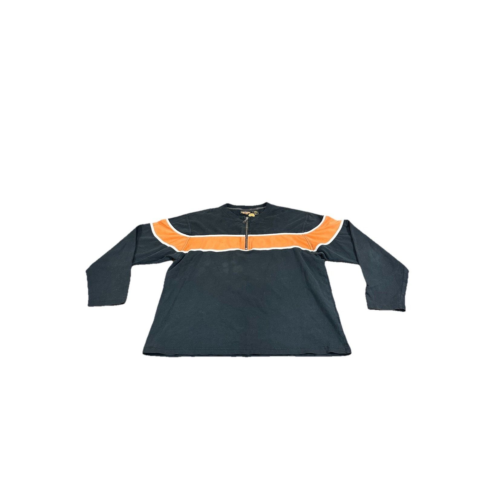 Harley Davidson Vintage Harley Davidson Quarter Zip Long Sleeve Biker USA Y2 Size US XL / EU 56 / 4 - 1 Thumbnail