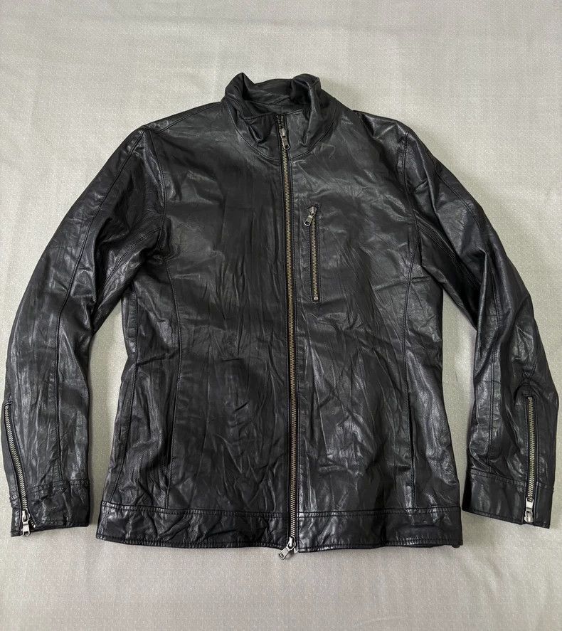 Yohji Yamamoto TETE HOMME Vintage Leather Motorcycle Jacket-2506 Size L / US 10 / IT 46 - 4 Thumbnail