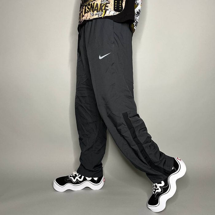 Nike Nike Track Pants Dark Grey Polyester Sweatpants Dri Fit Grailed