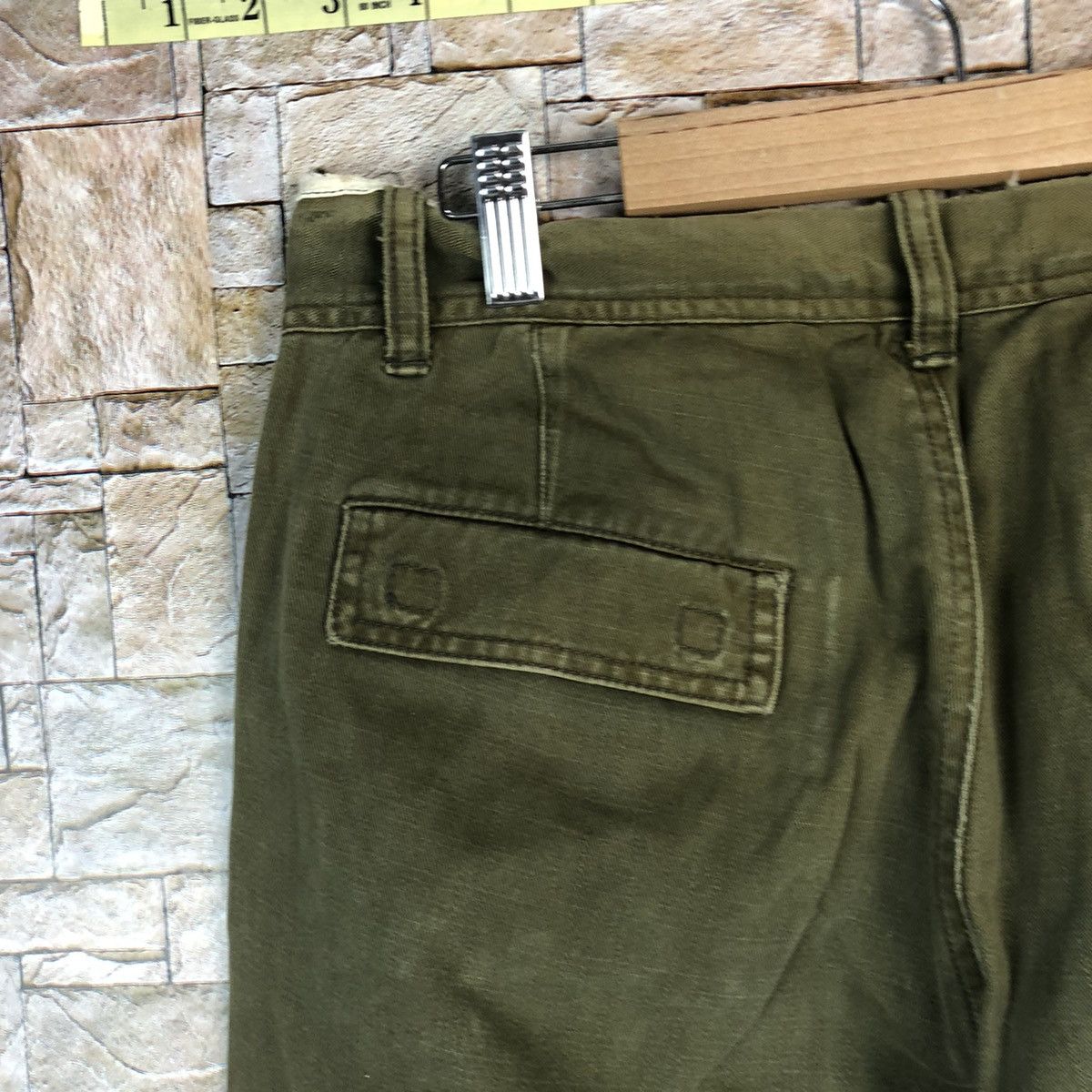 Japanese Brand Sonny Clouds Green utility Cargo Multipocket Pants #A980 Size US 29 - 16 Thumbnail