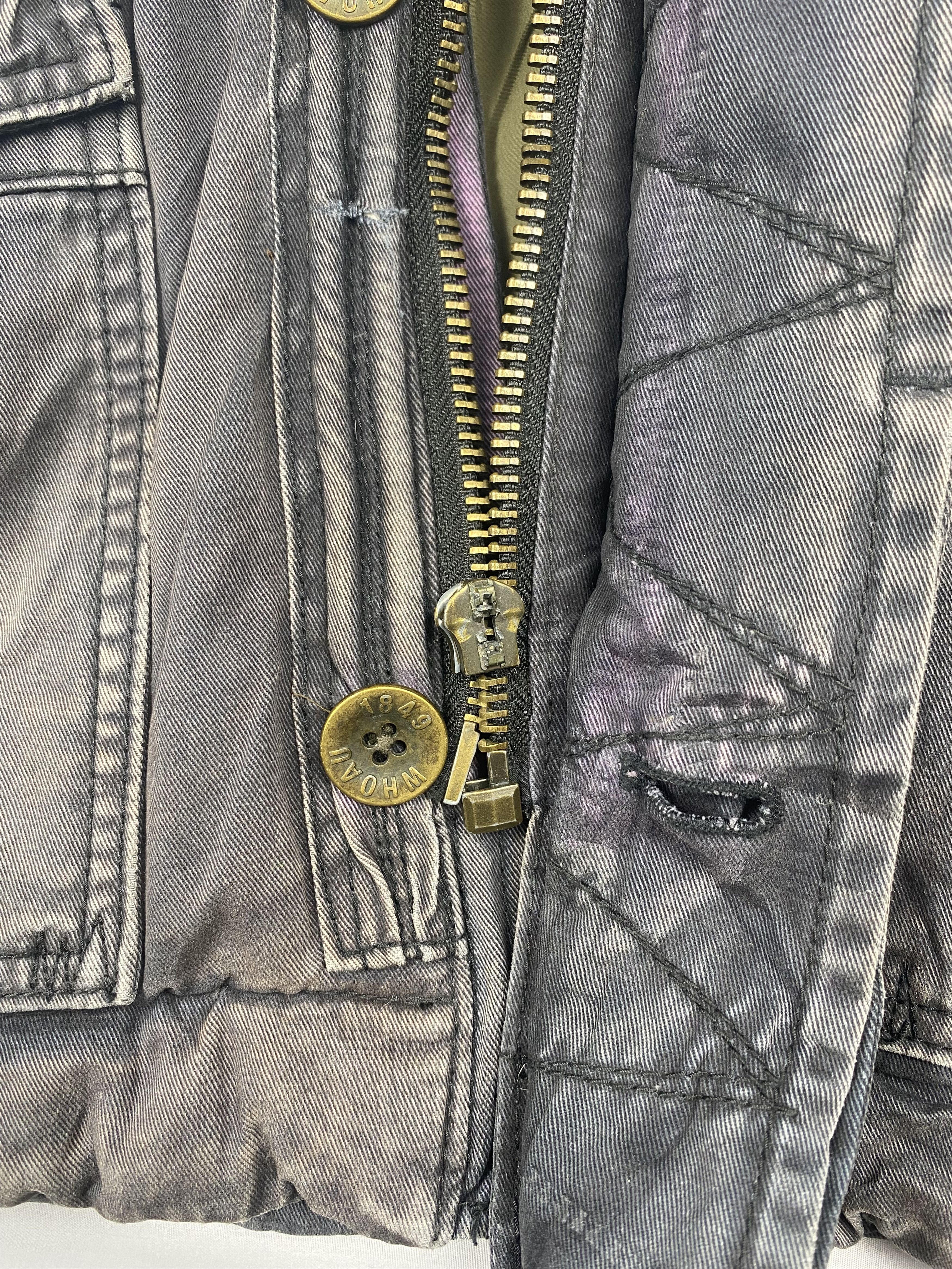 Vintage Vintage Who A. U. Sherpa Multi Pocket Zip Up Denim Jacket Size US L / EU 52-54 / 3 - 8 Thumbnail