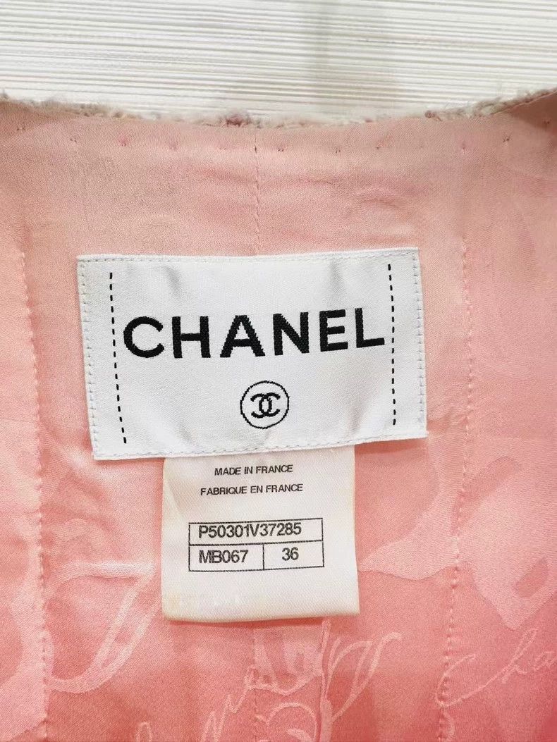 Chanel Chanel Restaurant series cherry blossom pink woven jacket Size XS / US 0-2 / IT 36-38 - 5 Thumbnail