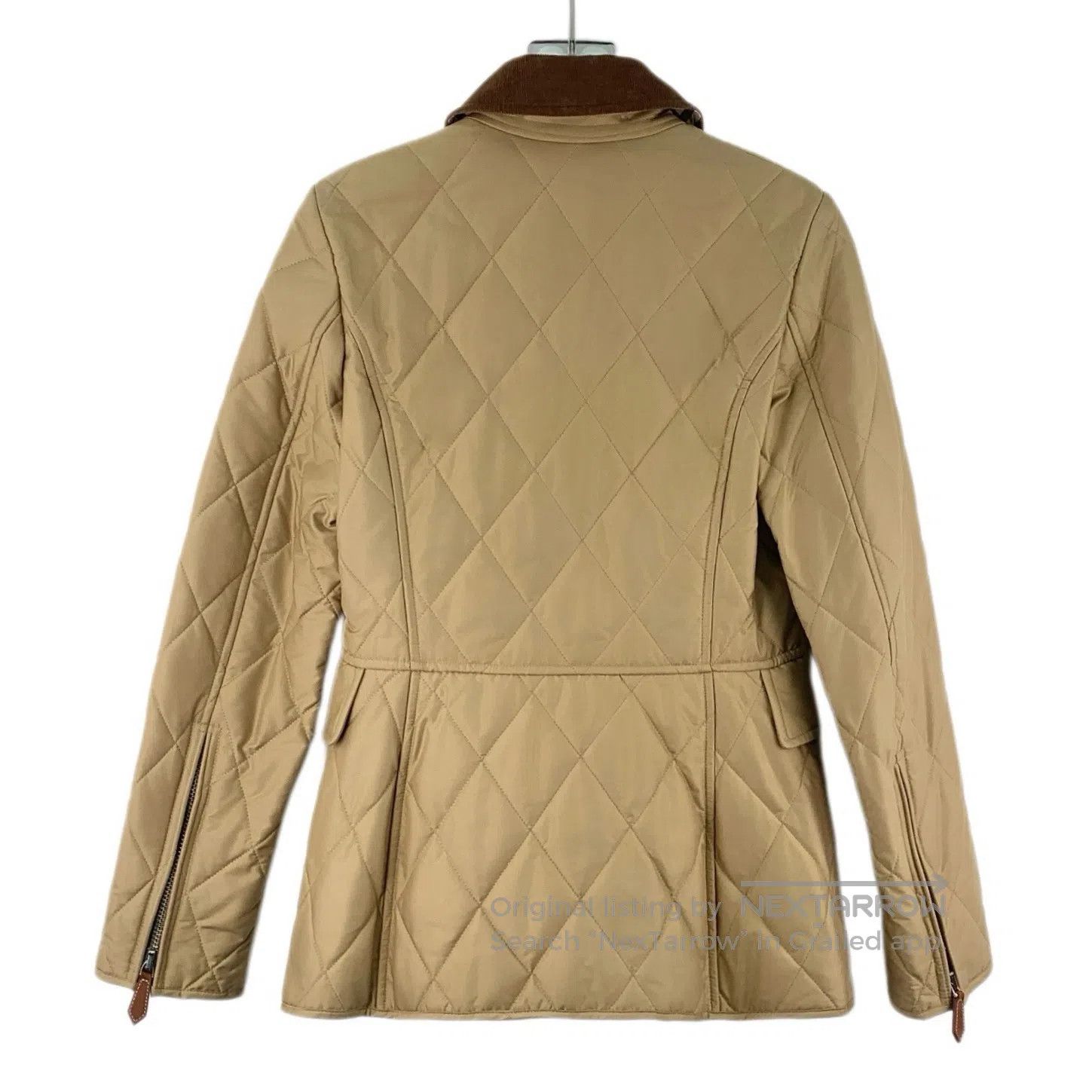 Burberry Burberry Light Brown TB Logo Diamond Quilted Hooded Zipper Size US XS / EU 42 / 0 - 2 Thumbnail