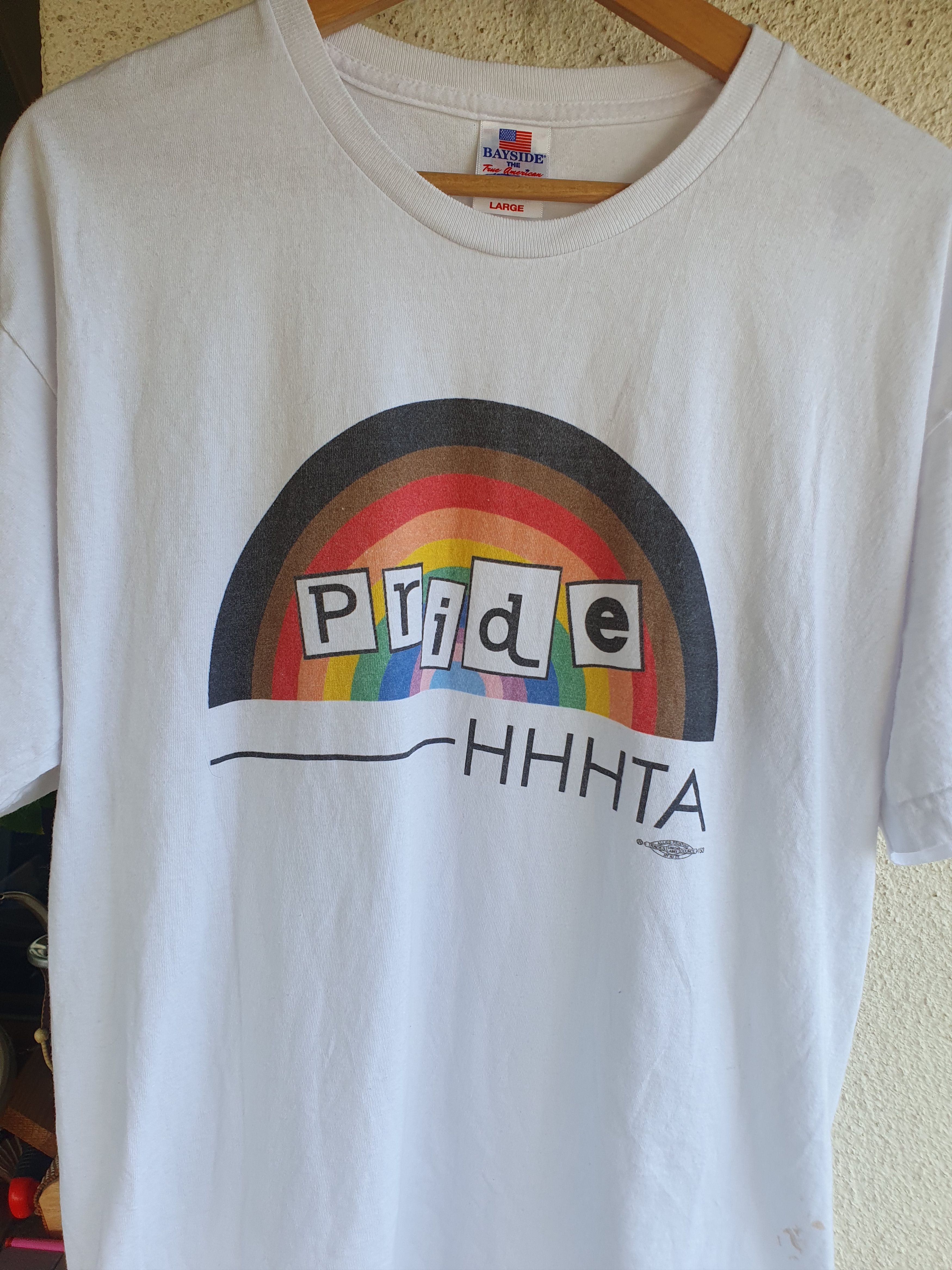 Other Pride HHHTA Bayside Made in USA t-shirt sz L Size US L / EU 52-54 / 3 - 7 Thumbnail