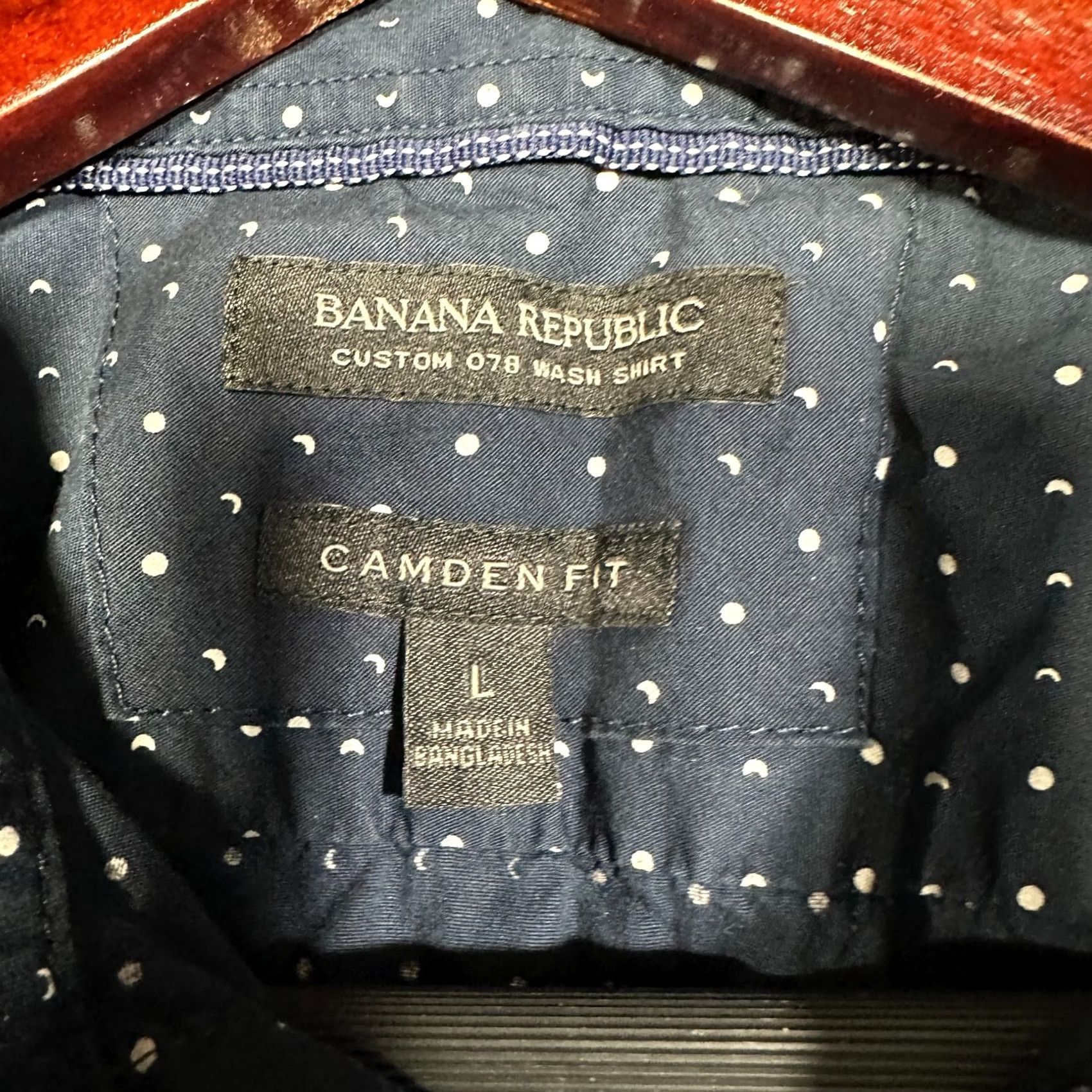 Banana Republic VINTAGE Banana Republic Shirt Mens L Camden Fit Blue Cotton Custom Wash Button Up Size US L / EU 52-54 / 3 - 6 Thumbnail