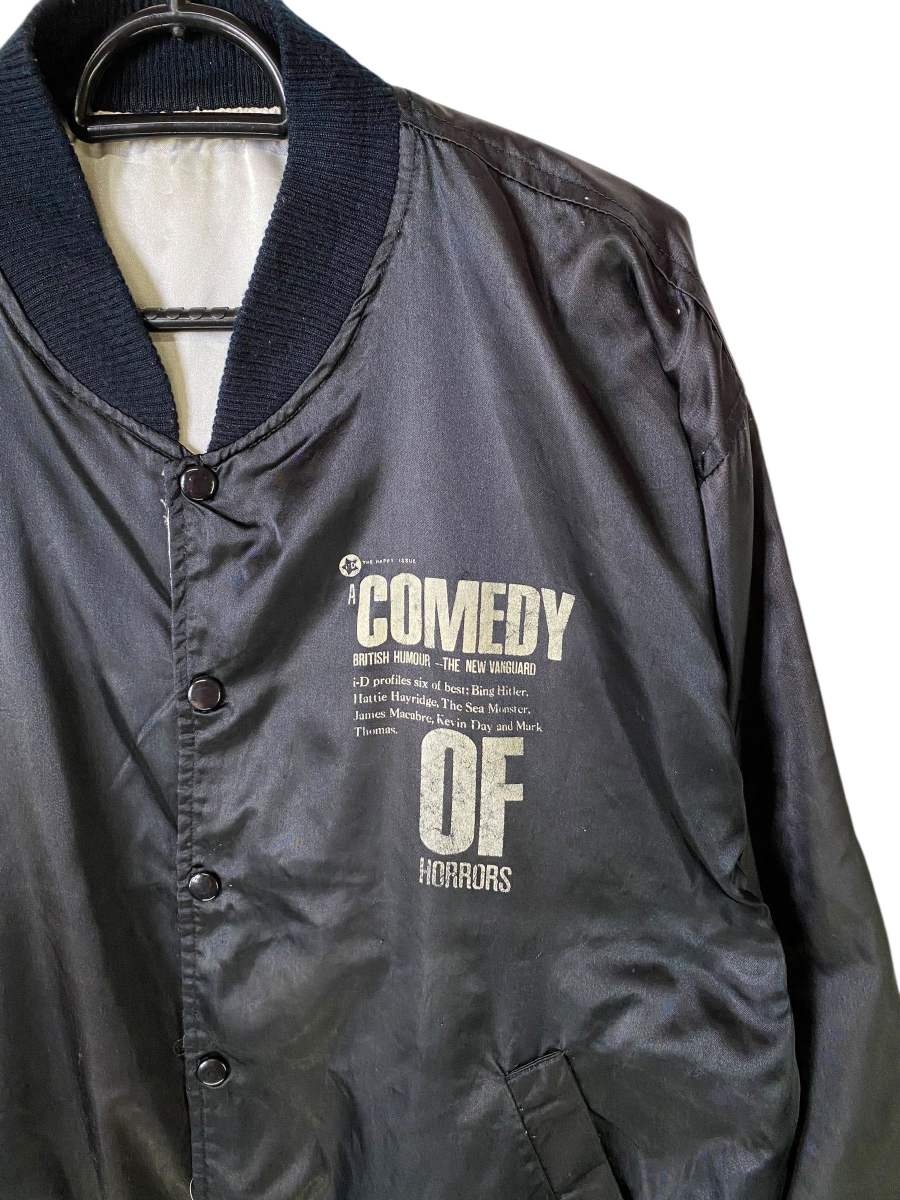 Vintage Rare vintage 80s i-D magazine reversible satin bomber jacket Size US L / EU 52-54 / 3 - 4 Thumbnail