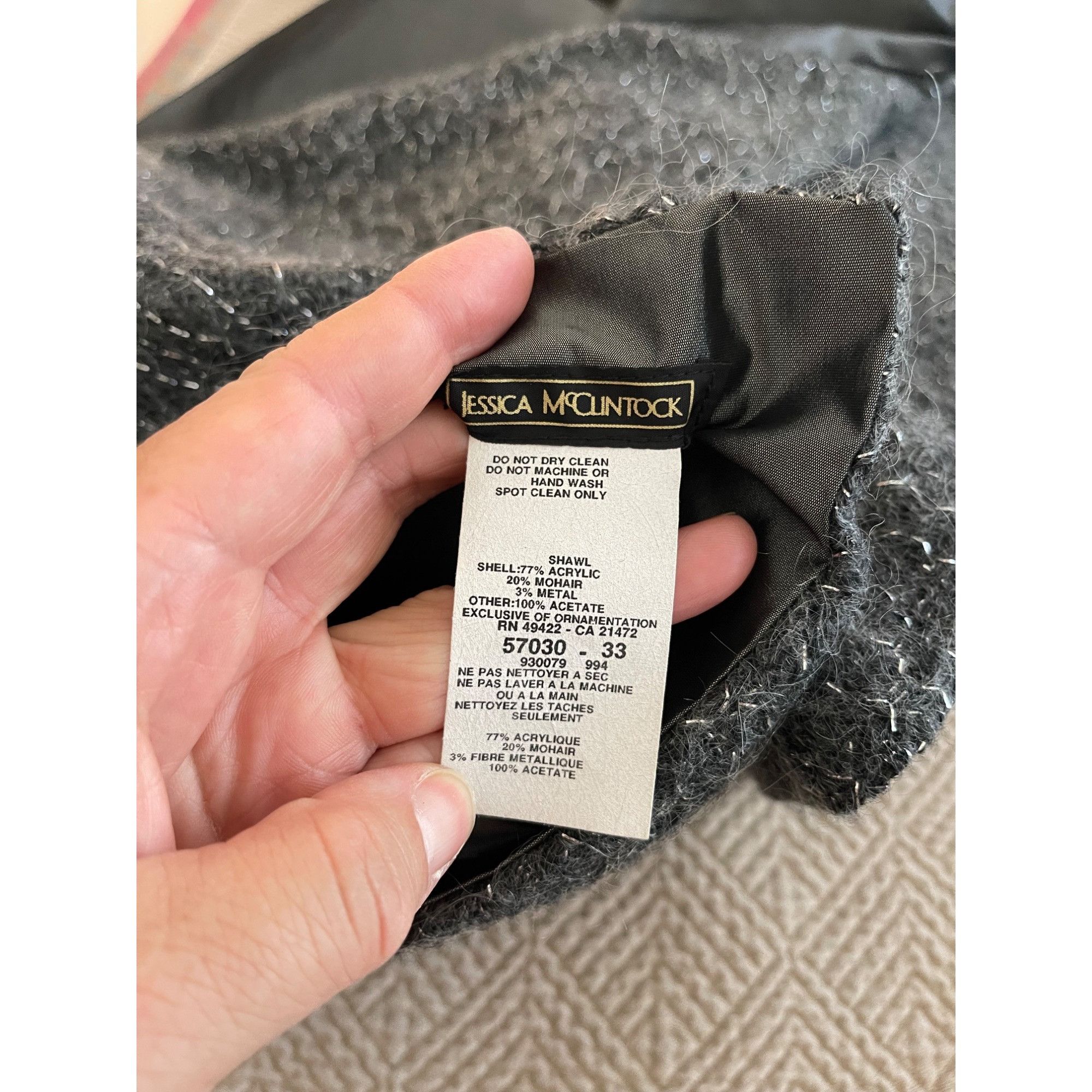 Jessica McClintock Jessica McClintock Vintage Womens Dress Shawl Size M / US 6-8 / IT 42-44 - 8 Thumbnail