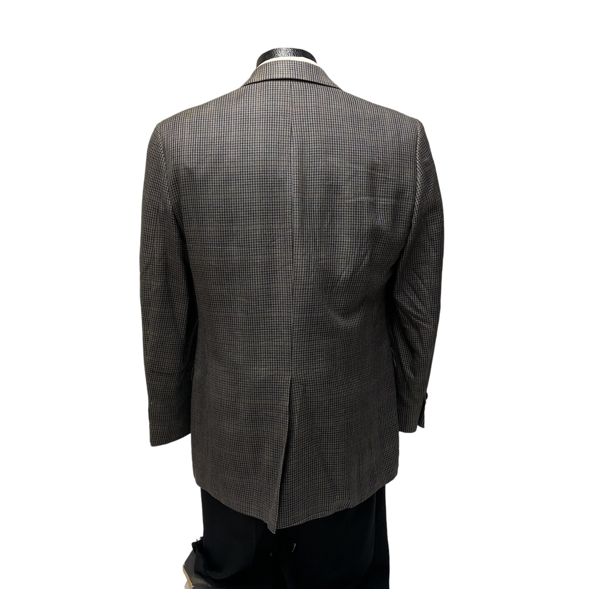 Chaps Ralph Lauren Chaps Ralph Lauren HOUNDSTOOTH Overcheck SILK Sport Coat Size 38R - 3 Thumbnail