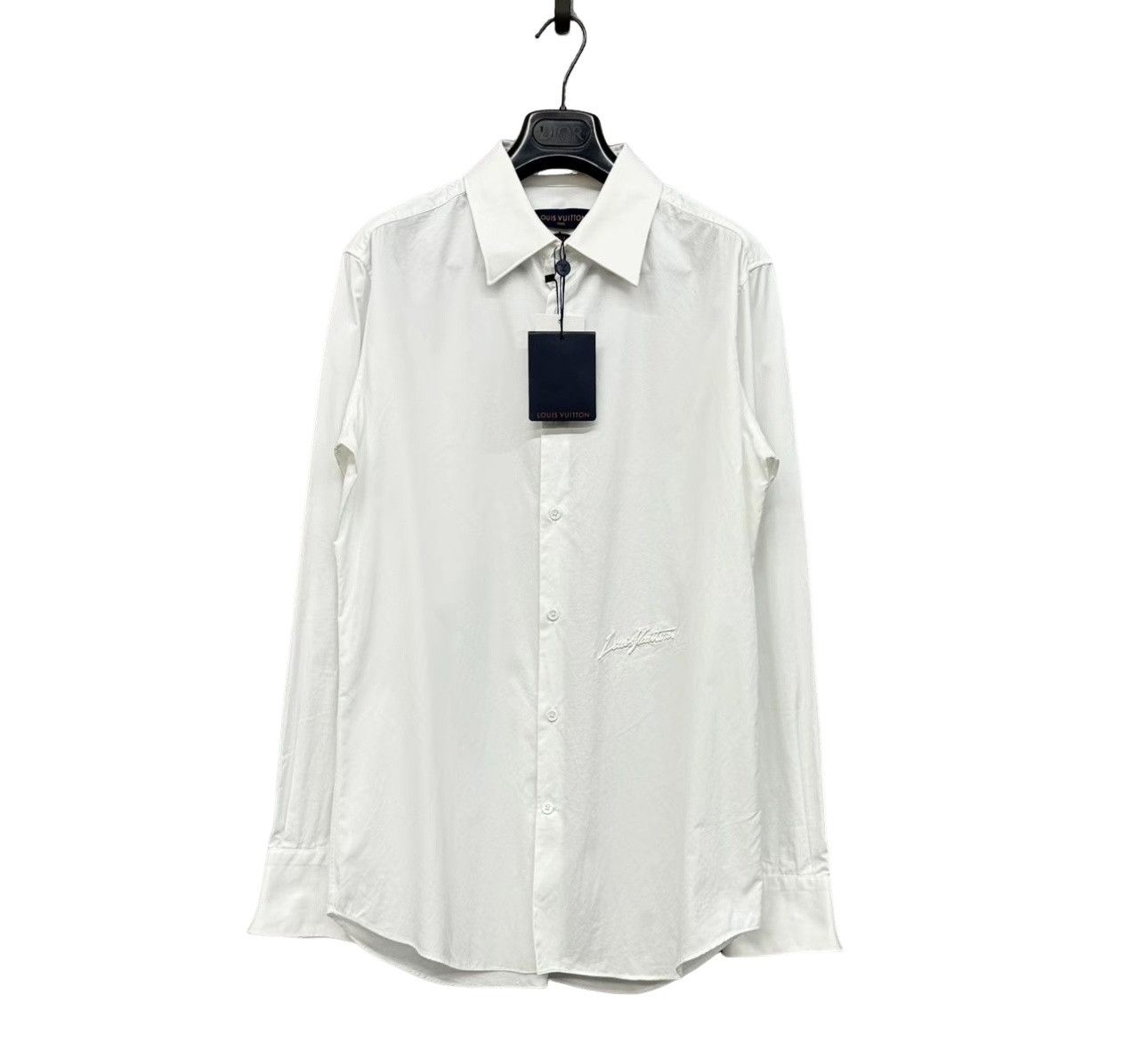 Louis Vuitton Louis Vuitton Script Logo Embroidered Shirt M Size US M / EU 48-50 / 2 - 1 Thumbnail