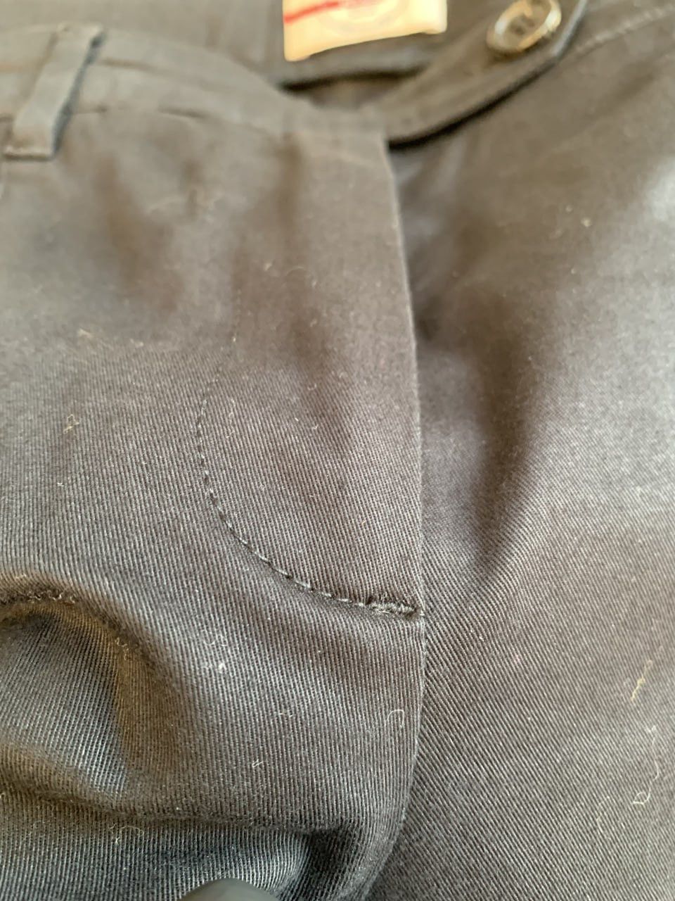 Prada × Vintage Prada Women’s 2011 Black Tab Cotton Straight Trousers Size 30" / US 8 / IT 44 - 10 Thumbnail