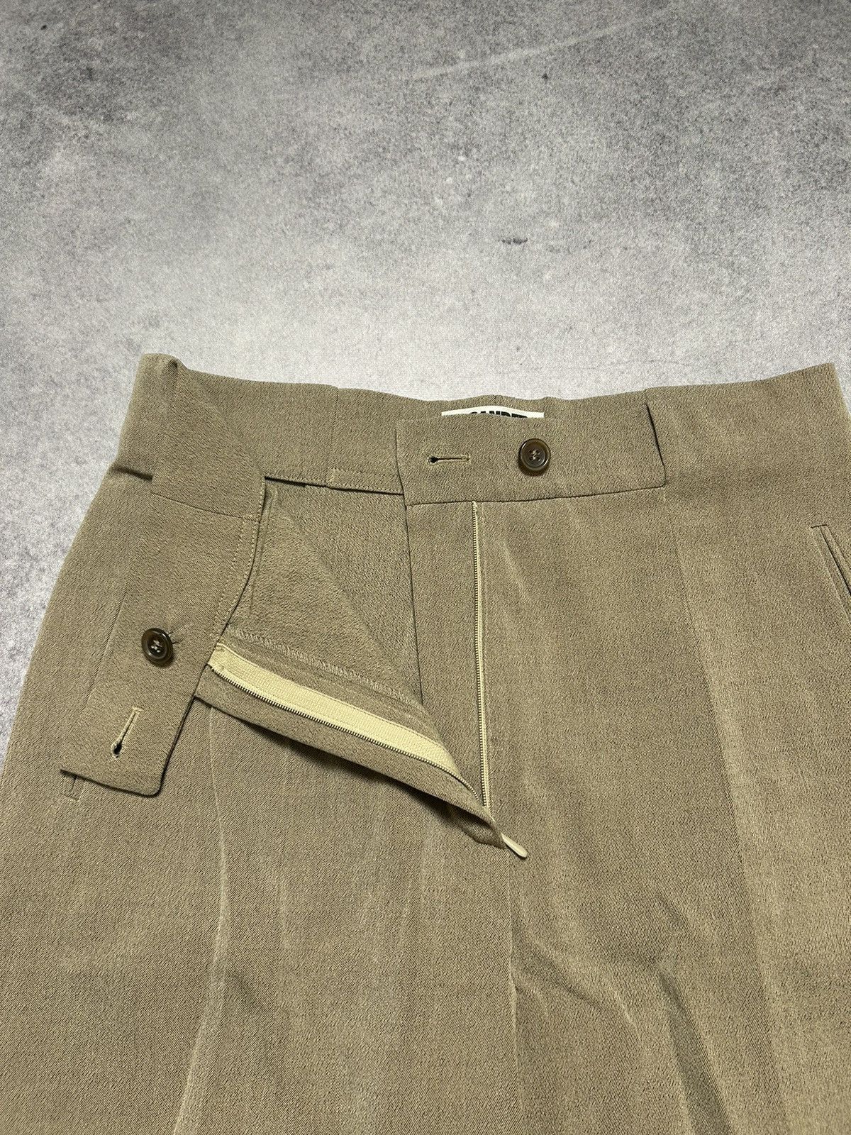 Jil Sander Women’s Jil Sander+ Wool Casual Trousers Pants Size 27" / US 4 / IT 40 - 3 Thumbnail