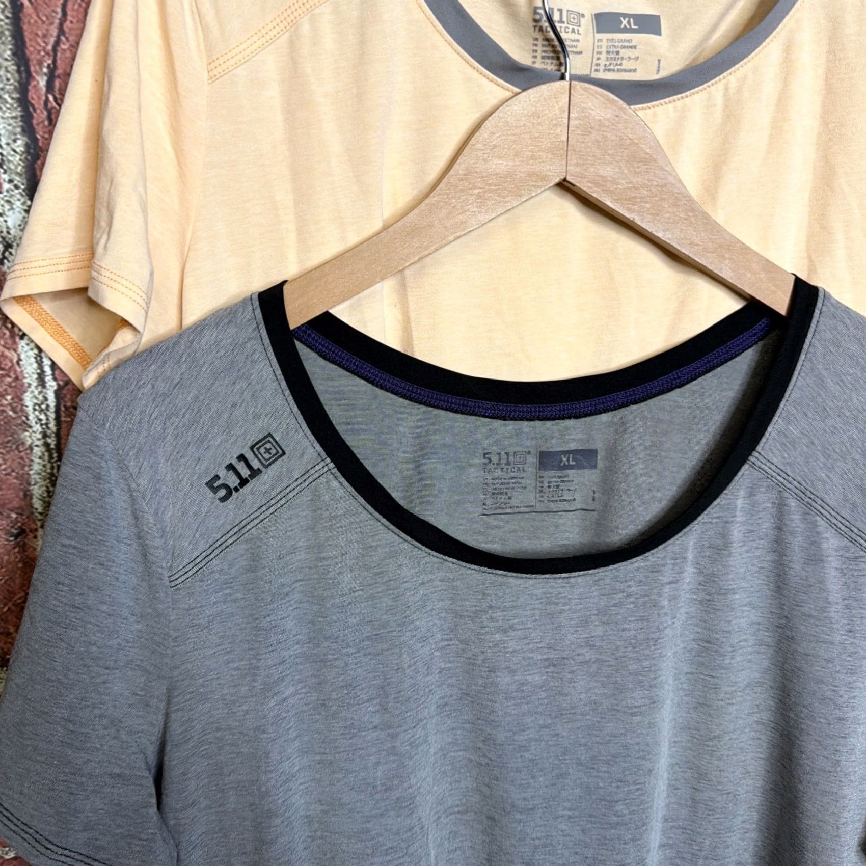 Vintage 5.11 Tactical Shirt Women's XL Grey Orange Lot of 2 Size XL / US 12-14 / IT 48-50 - 2 Thumbnail