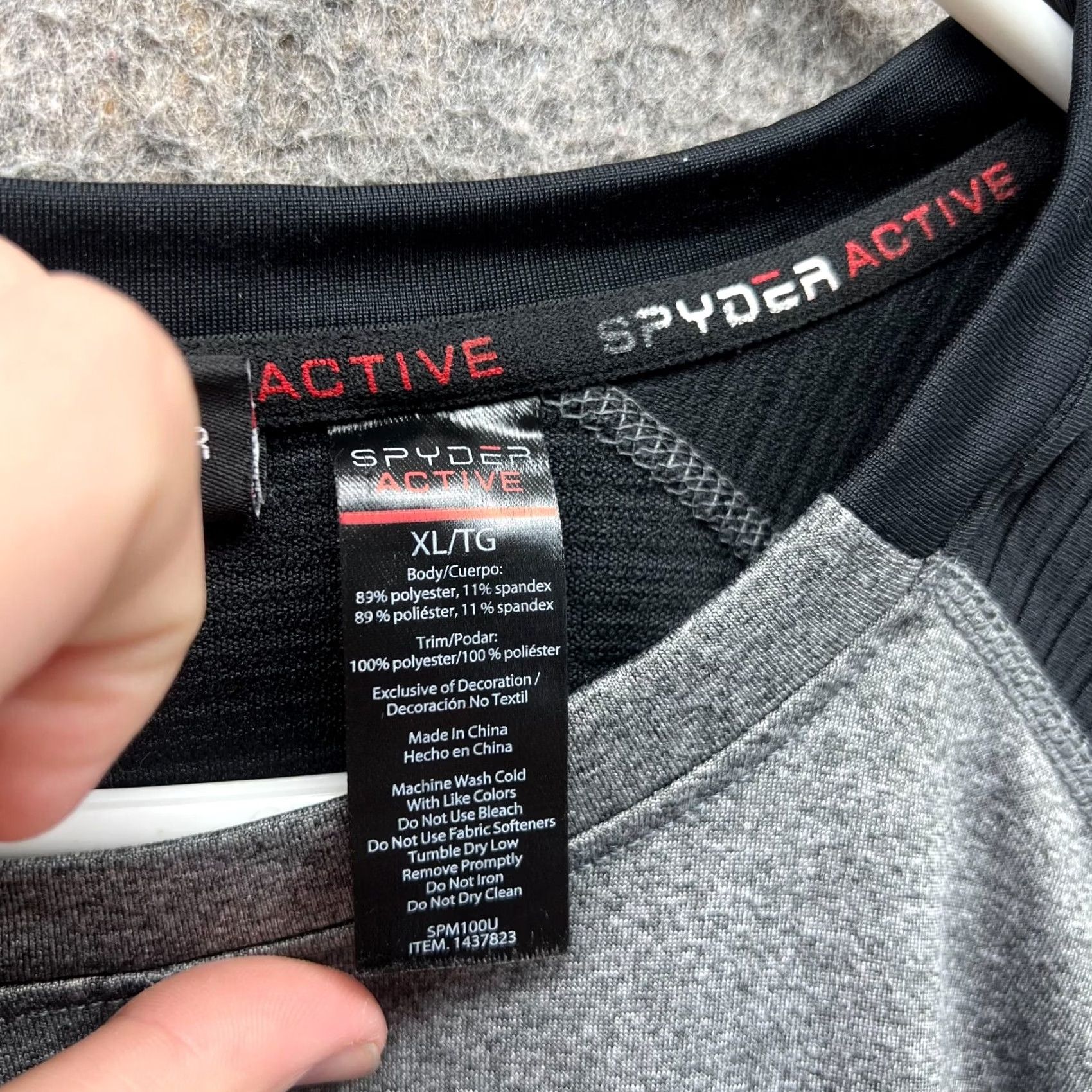 Spyder VINTAGE Spyder Sweatshirt Men XL Gray Crewneck Pullover Active Midweight Sweatshirt Logo All Seasons Fall Winter Spring Summer Mens Size US XL / EU 56 / 4 - 5 Thumbnail