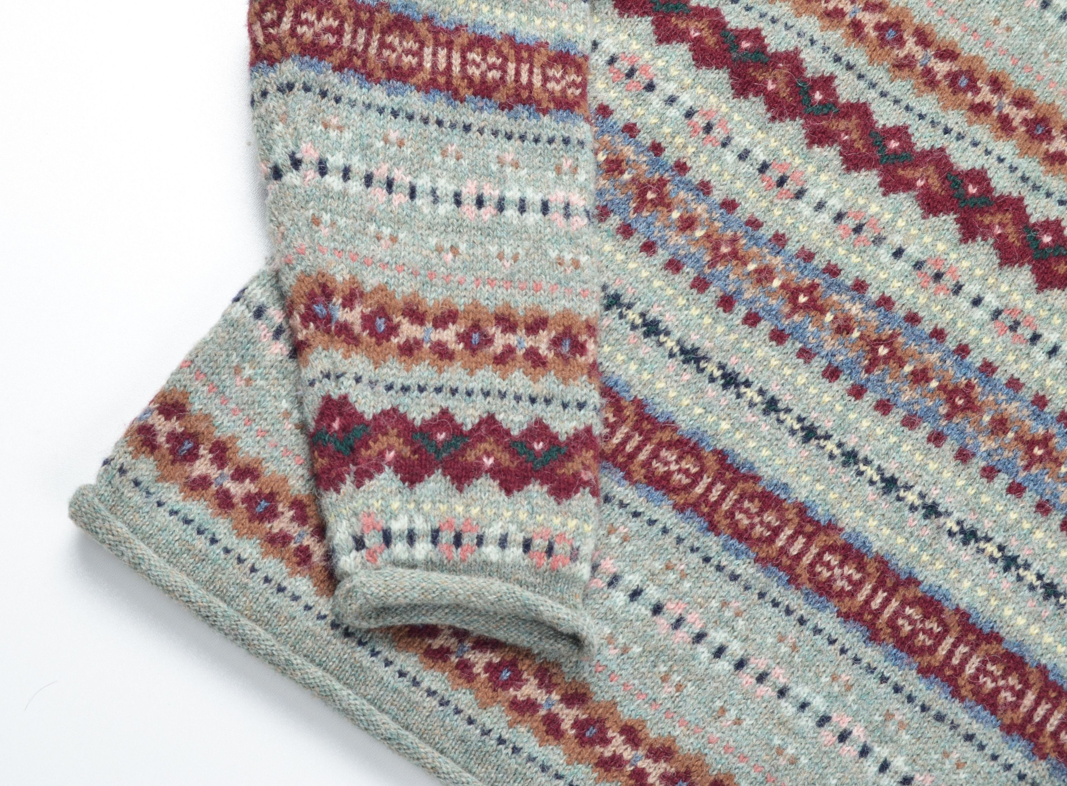 Eddie Bauer Vintage Eddie Bauer 90's Cottagecore Fair Isle Wool Sweater Size L / US 10 / IT 46 - 6 Thumbnail