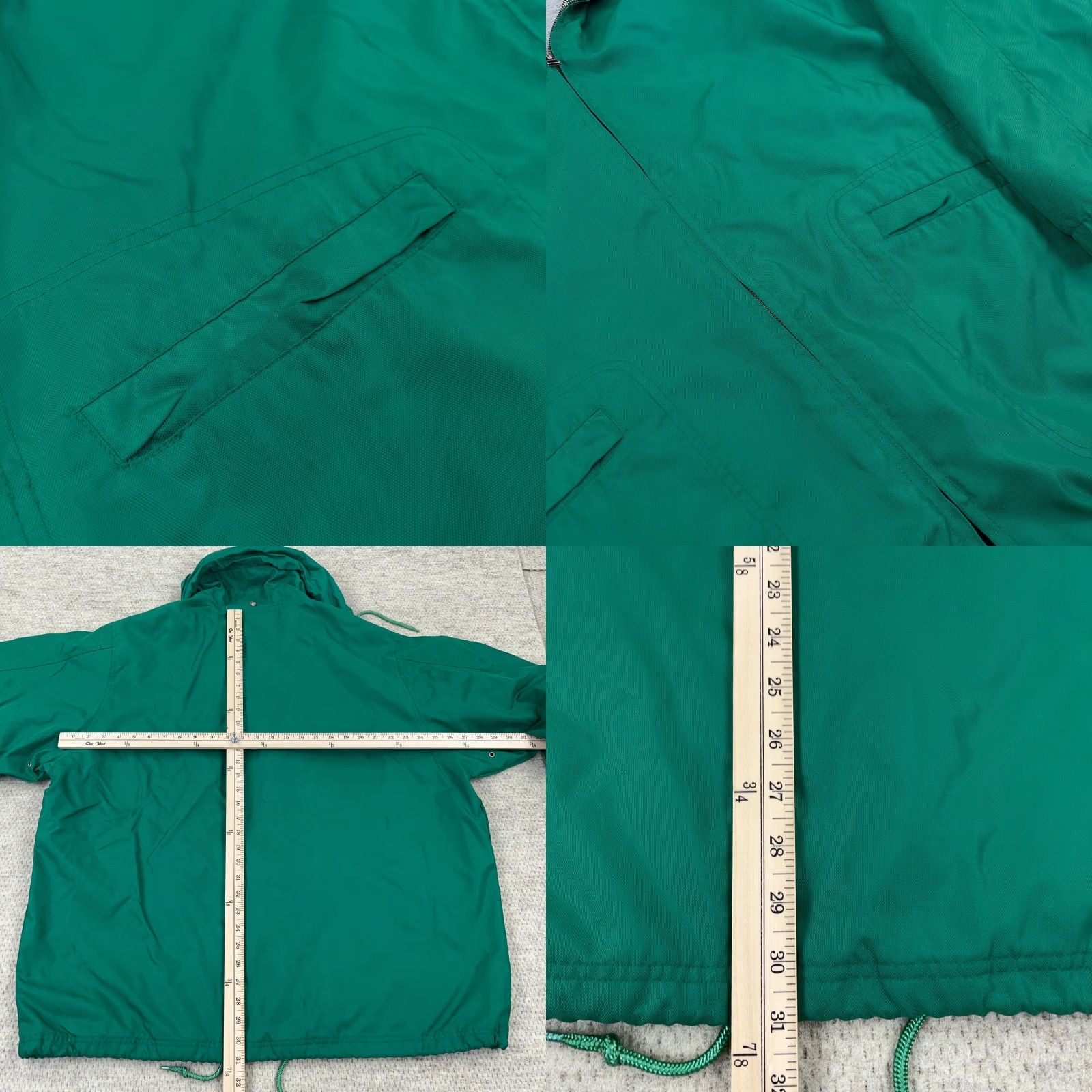 J.Crew VINTAGE J.CREW Oarsman Raincoat Men L Green Rain Coat Hooded Lined 90s Jacket Hoodie? Size US L / EU 52-54 / 3 - 8 Thumbnail