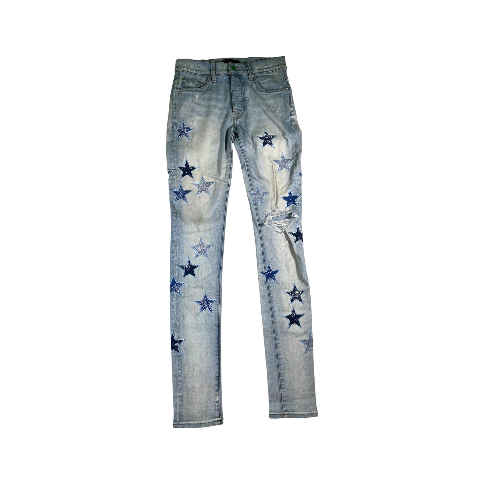 Amiri Stars Light Wash & Blue Jeans