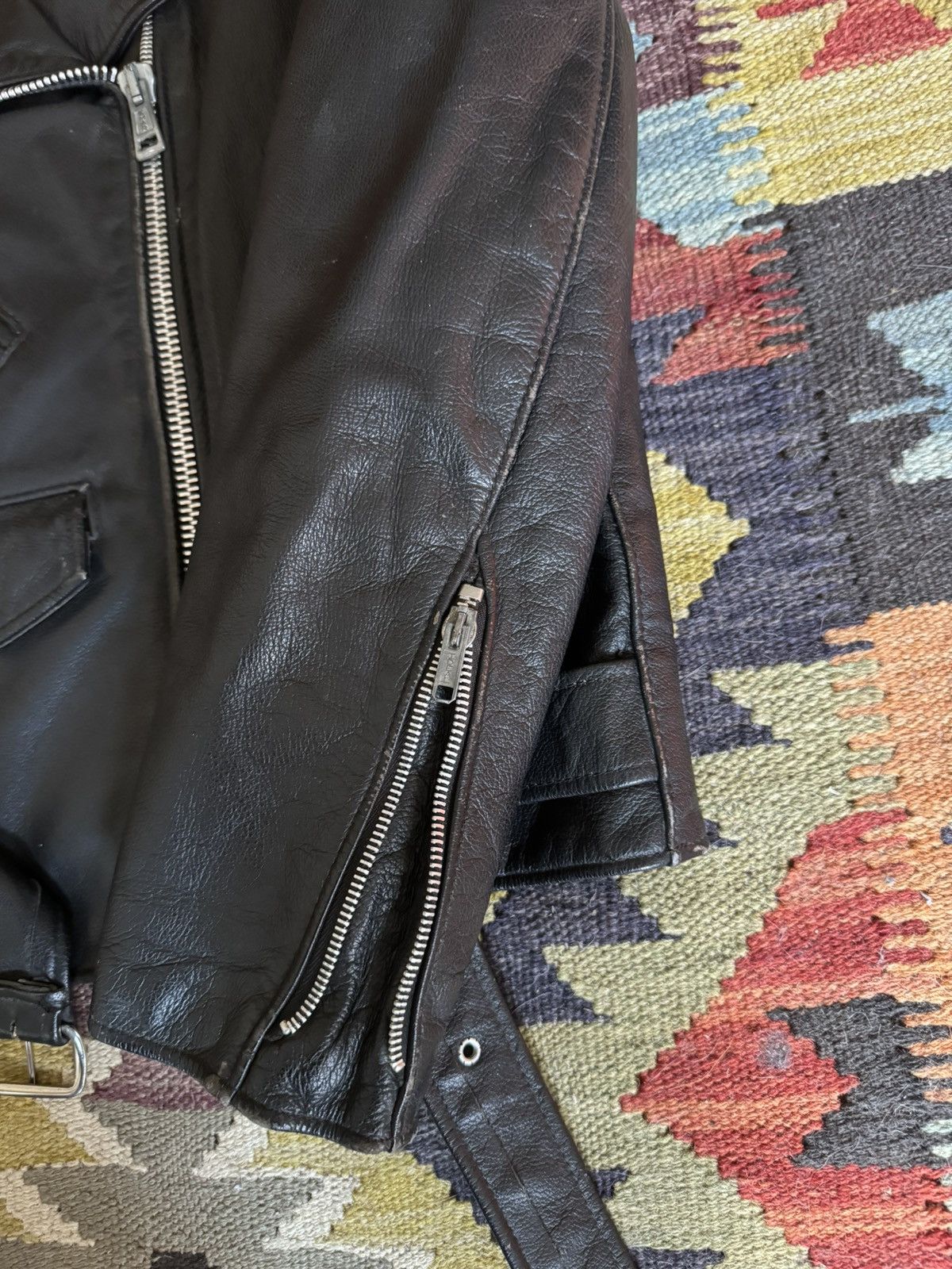Vintage Vintage Leather Moto Jacket Size S / US 4 / IT 40 - 5 Thumbnail