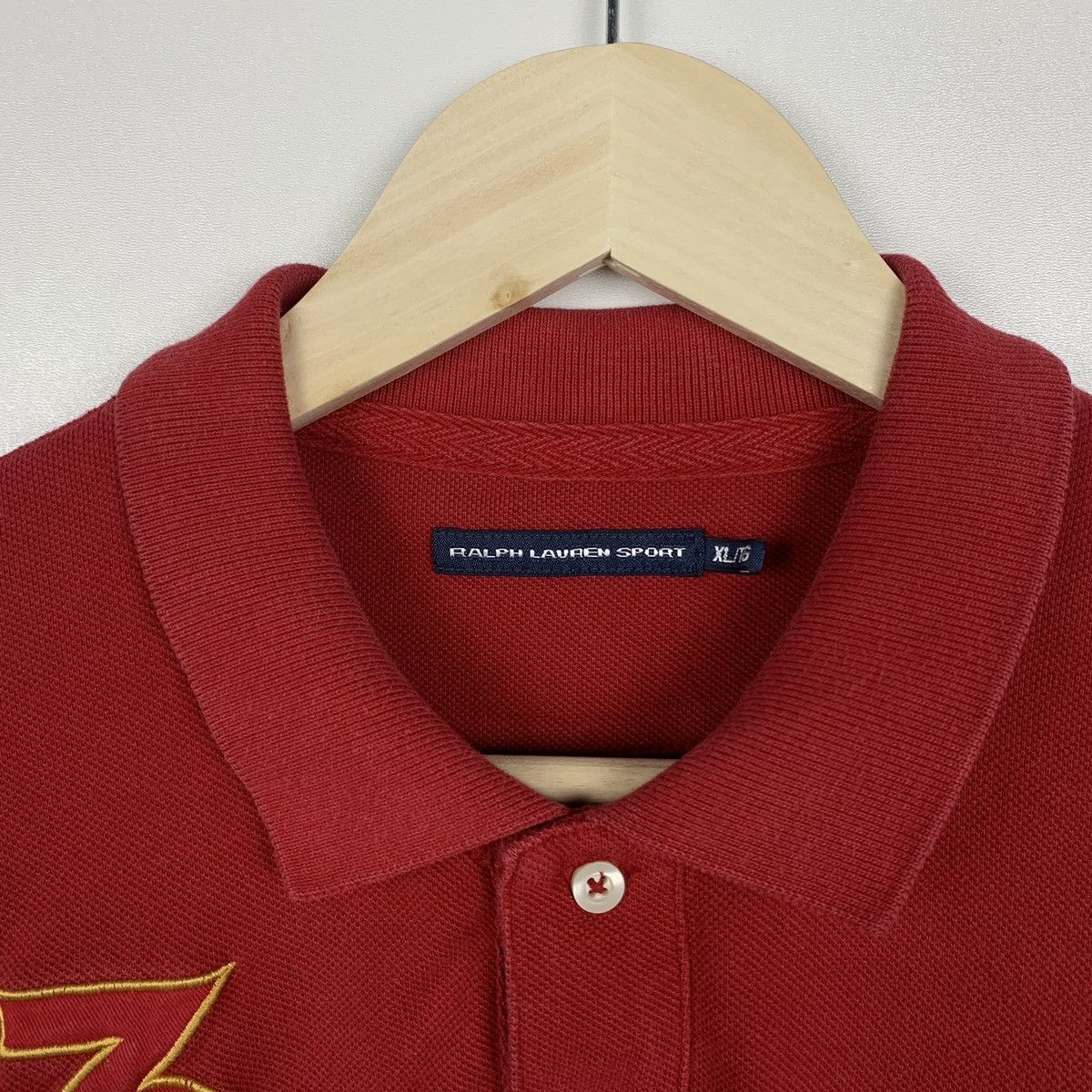 Ralph Lauren Sport Vintage Polo Ralph Lauren Red Polo Shirt Women’s XL RL Club Size XL / US 12-14 / IT 48-50 - 7 Thumbnail